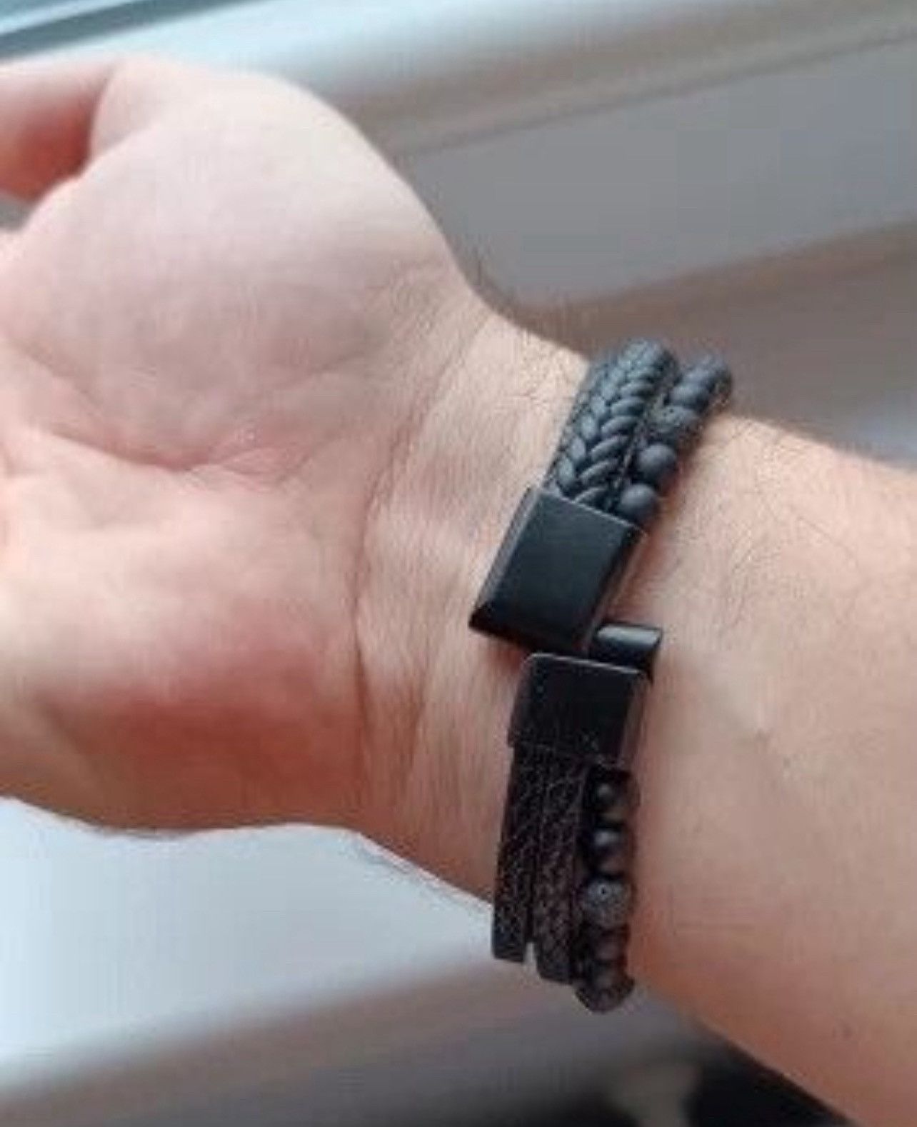 Leather Multilayer Leather Woven Bracelet Size ONE SIZE - 4 Thumbnail