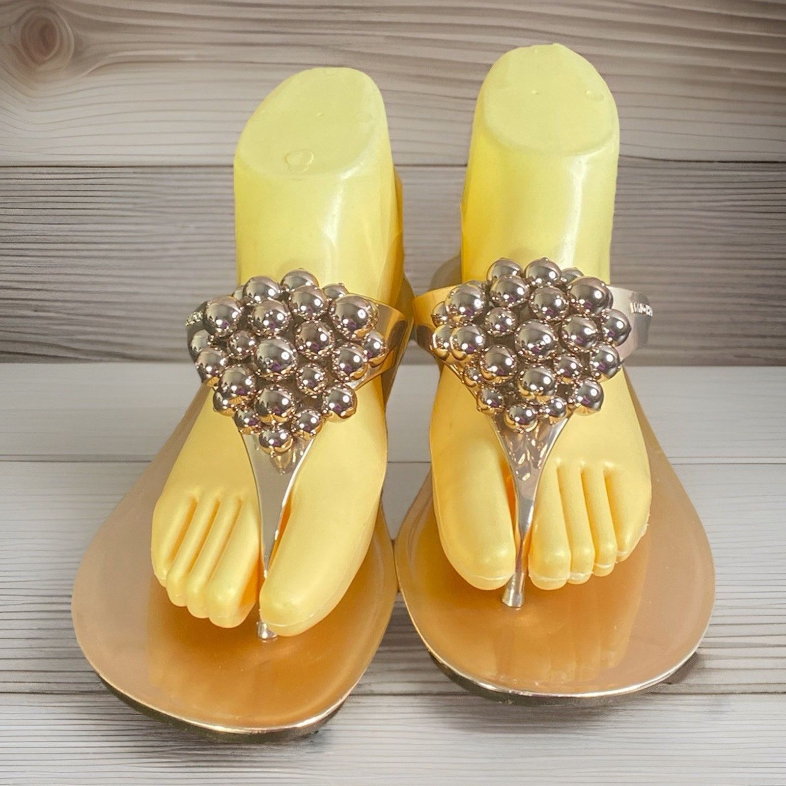 Michael Kors Michael Michael Kors Jet Sz 7 Rose Gold Grape Cluster Sandal Size US 7 / IT 37 - 2 Thumbnail