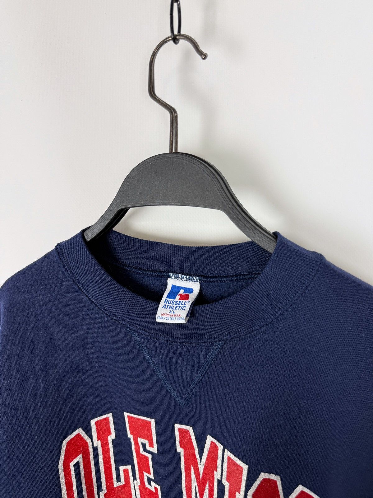Vintage 90s Vintage Ole Miss Rebels NCAA Russel Athletic Sweatshirt Size US XL / EU 56 / 4 - 3 Thumbnail