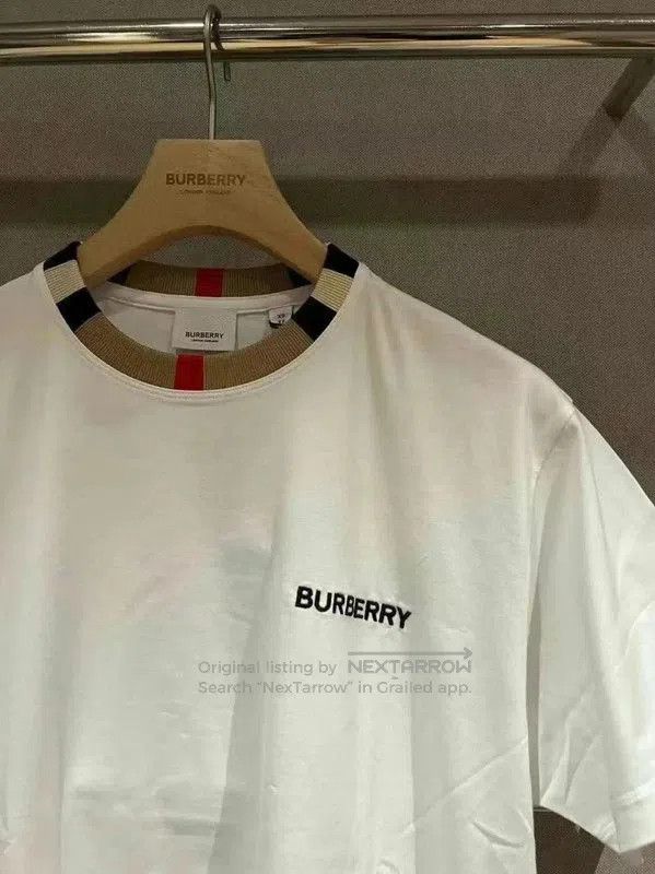 Burberry Burberry White Cotton Short Sleeve T-Shirt. Size US XL / EU 56 / 4 - 2 Thumbnail
