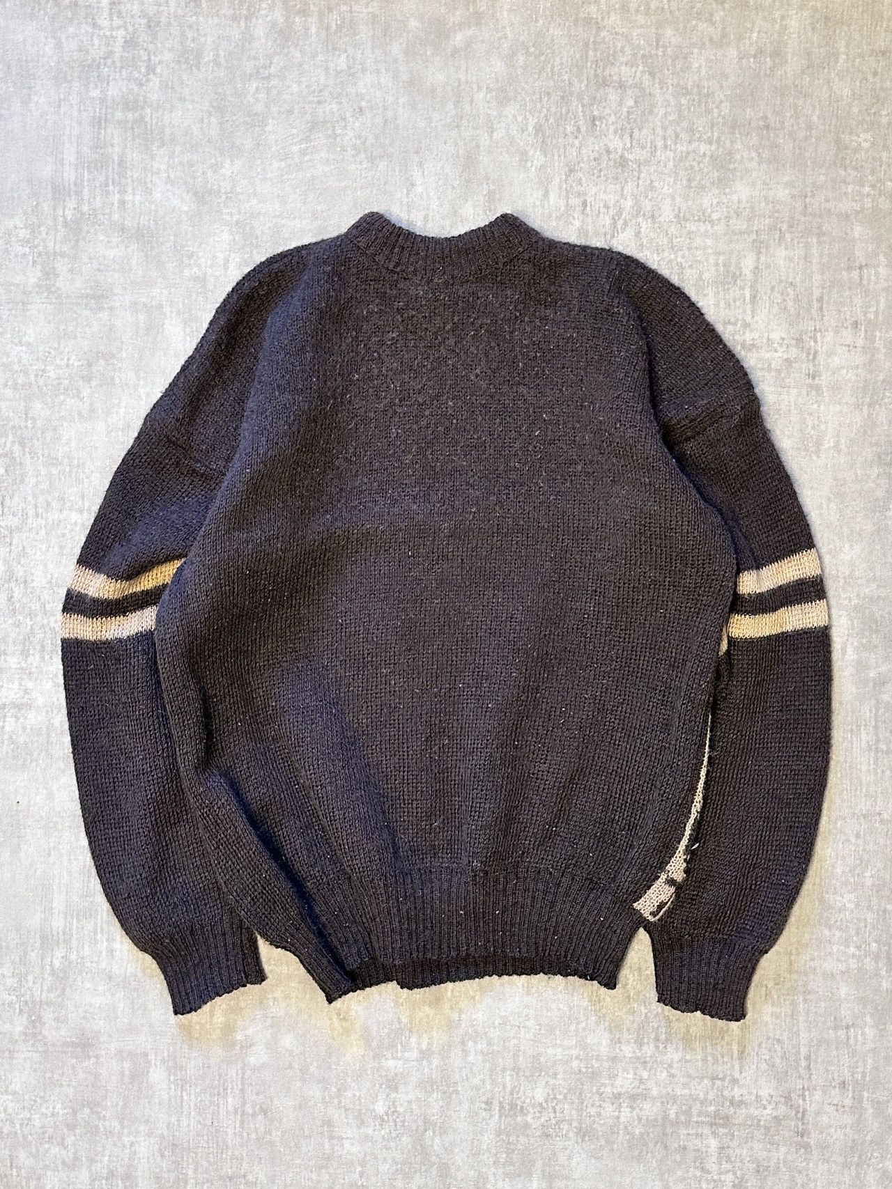 Japanese Brand 80's Vintage Kansai Yamamoto style Tiger Knit Sweater Size US M / EU 48-50 / 2 - 4 Thumbnail