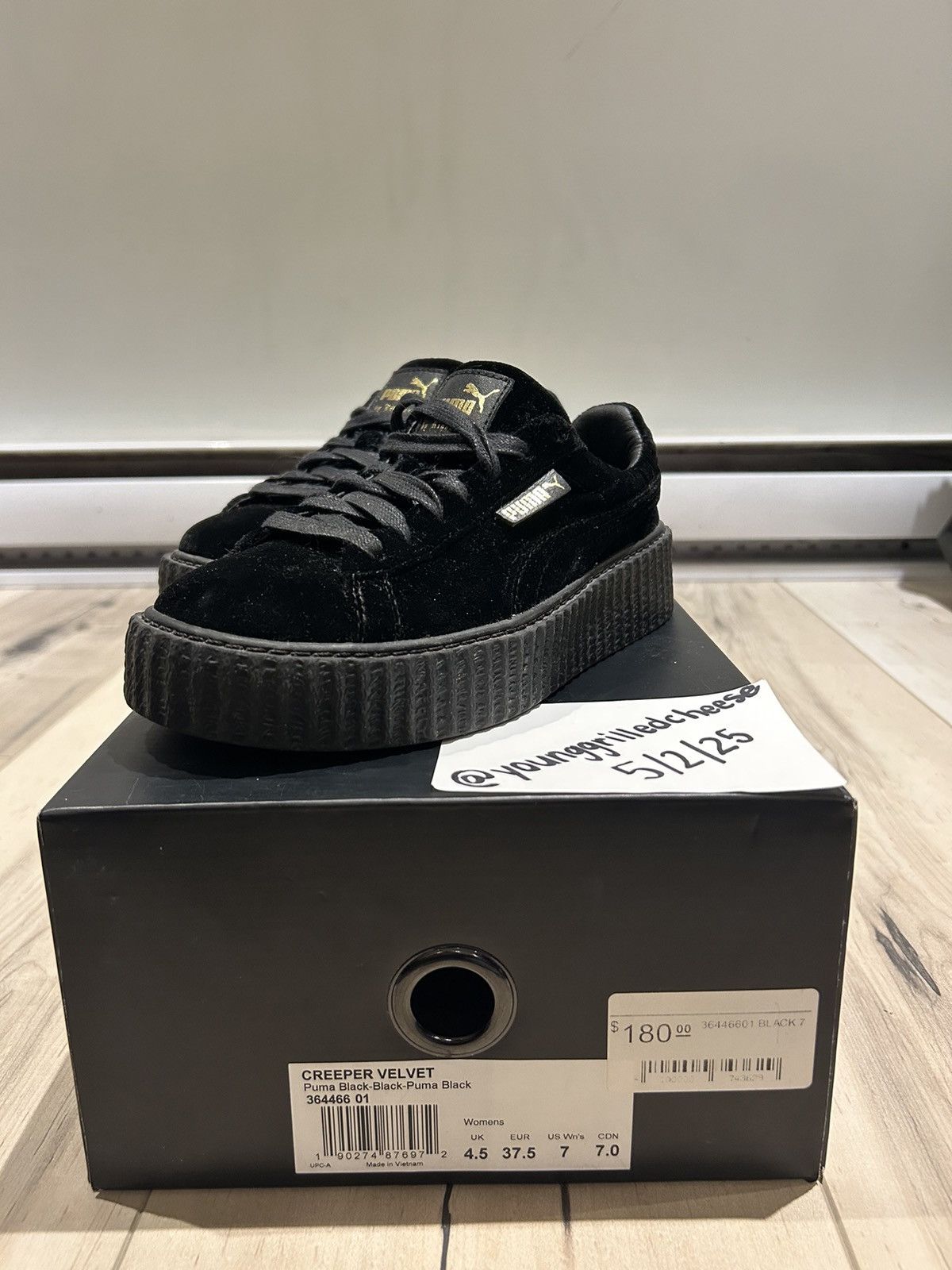 Fenty × Puma Puma Fenty Creeper Black Velvet Size 7 Size US 7 / IT 37 - 7 Thumbnail