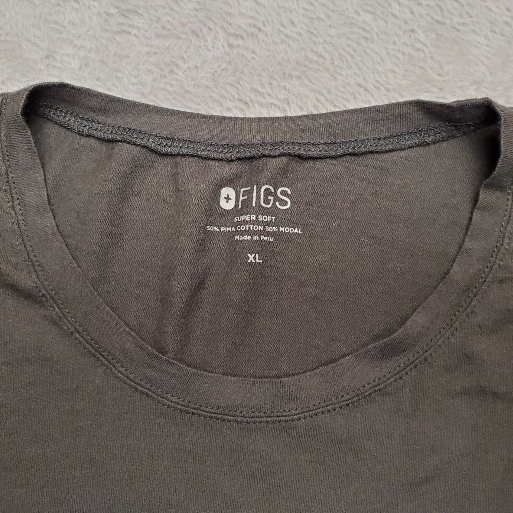 Vintage Figs Shirt Womens XL Green Super Soft Pima Cotton Modal Blend Stretch Tee Size XL / US 12-14 / IT 48-50 - 2 Thumbnail