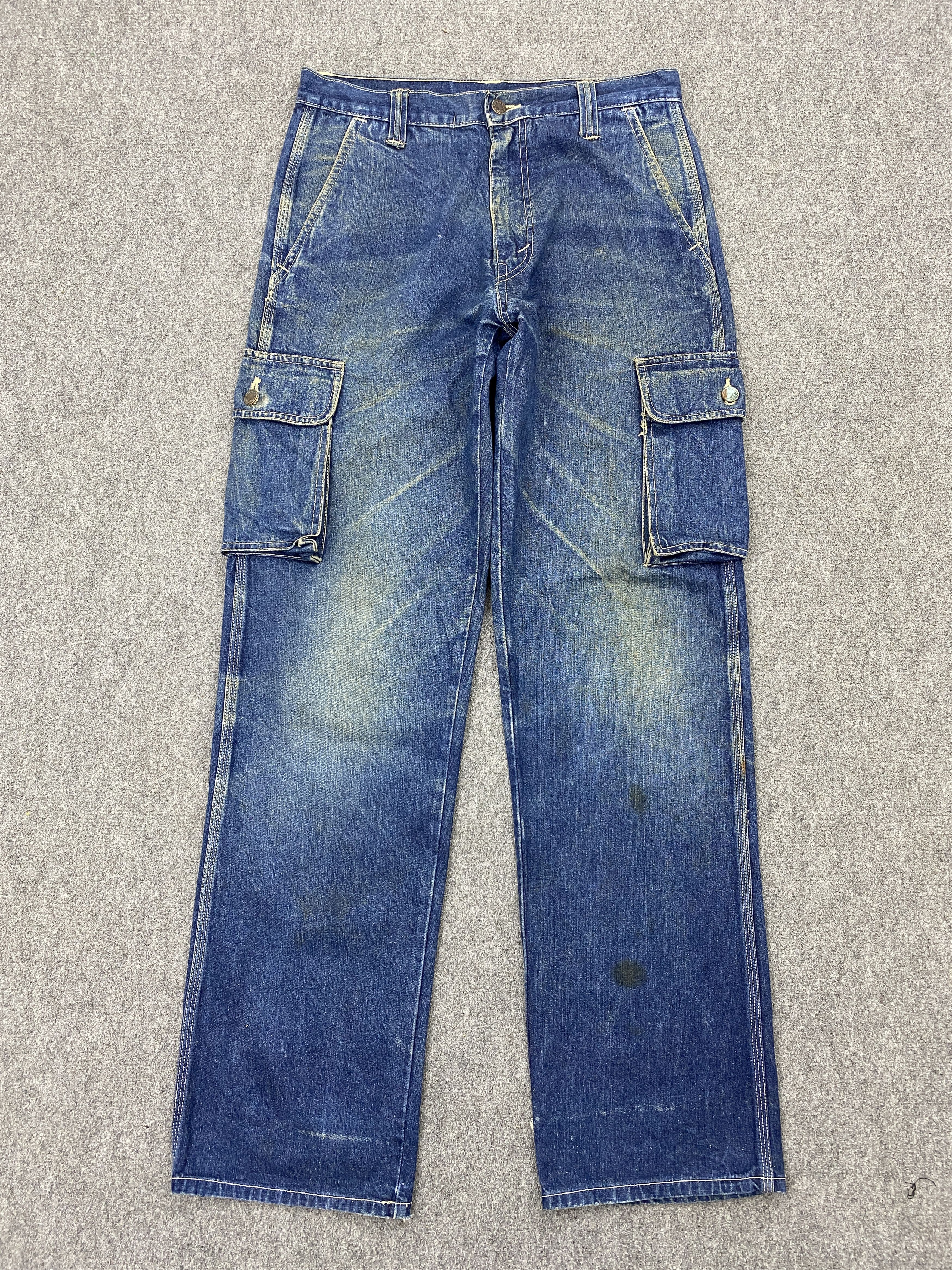 Dogtown × Vintage Vintage Dog Town Baggy Multi Pocket Denim Cargo 