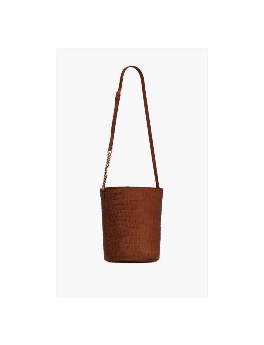 Saint Laurent Paris o1bcso1str0325 Size: OS/Vintage Bucket Bag in Brown Size ONE SIZE - 4 Thumbnail