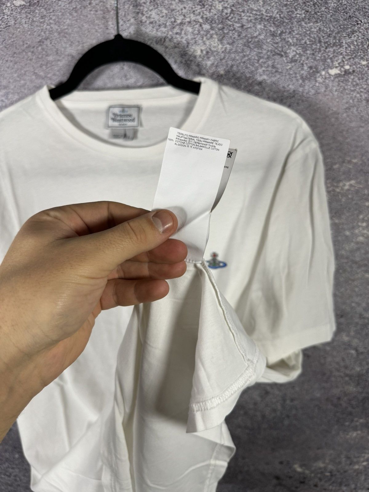Vivienne Westwood Vivienne Westwood Orbital Embroidered White Men’s T Shirt Size US L / EU 52-54 / 3 - 9 Thumbnail