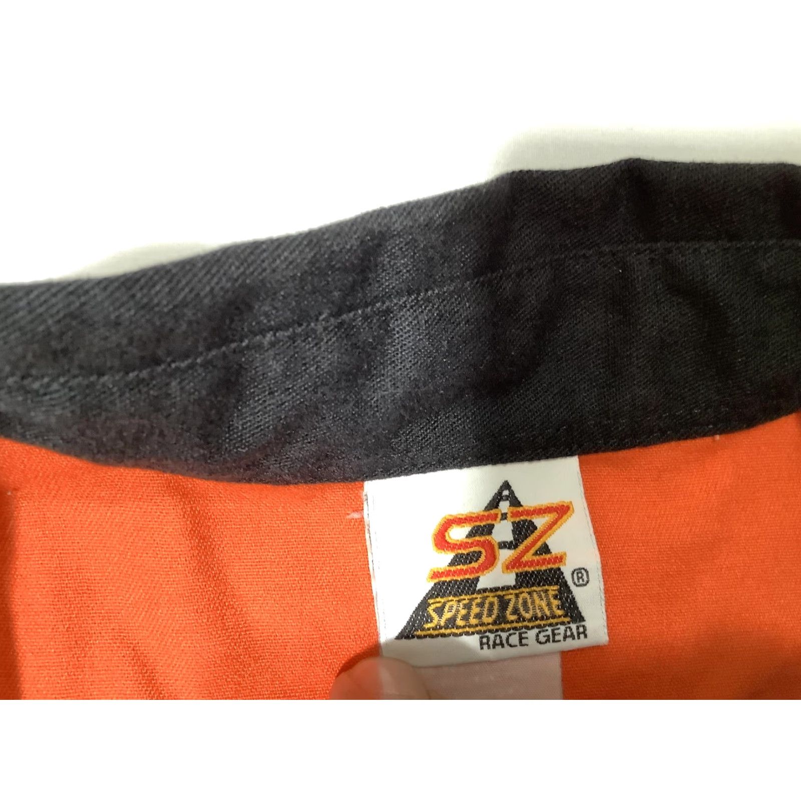 Speedo VINTAGE Speed Zone Race Gear Shirt Mens 2XL Orange Black Pit Crew Racing Button Front Shirt Size US XXL / EU 58 / 5 - 4 Thumbnail