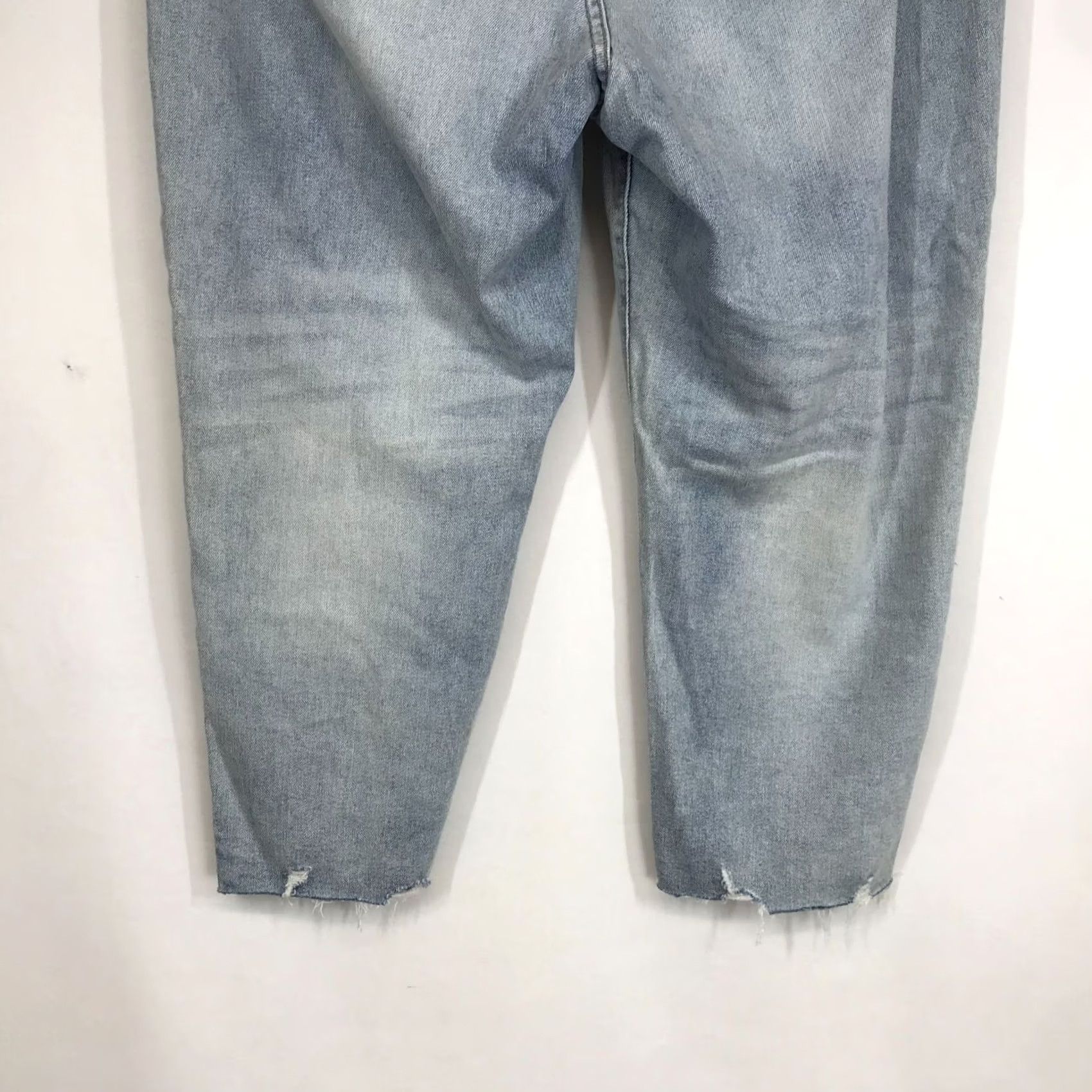 Vintage KANCAN BLUE DENIM JEANS COTTON BLEND BUTTON FRAYED HEM 18 WOMEN'S Size 40" / US 18 - 7 Thumbnail