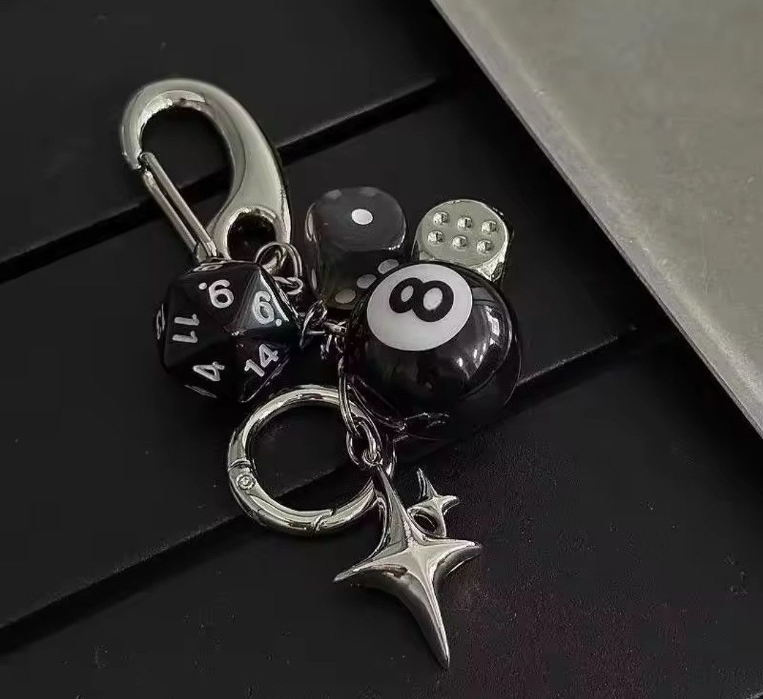 Japanese Brand Dice Billiards HipHop Keychain Carabiner Set Size ONE SIZE - 4 Thumbnail