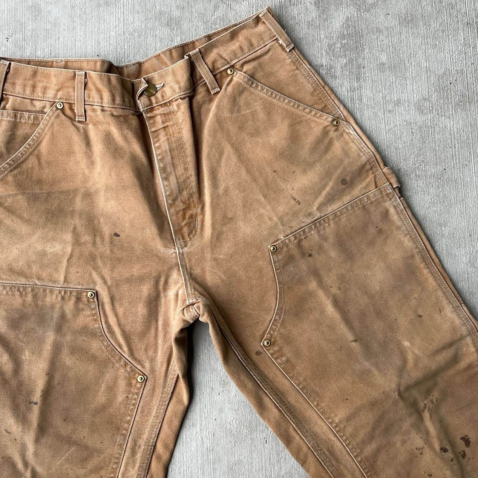 Carhartt × Vintage Carhartt brown double knee work wear carpenter pants Size US 32 / EU 48 - 3 Thumbnail
