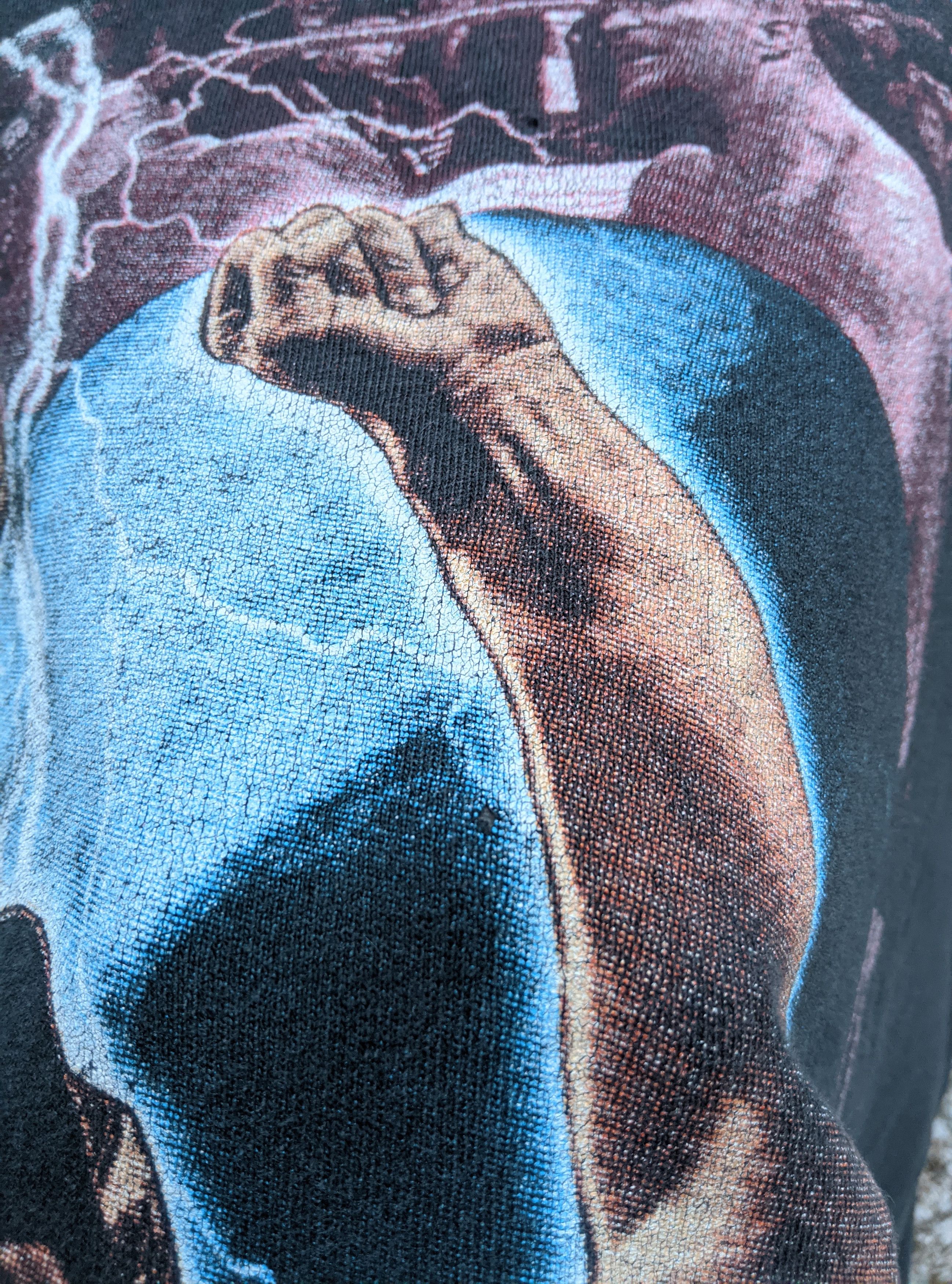 WWF Vintage 90s stone cold wwf wwe rap tee Size US XL / EU 56 / 4 - 4 Thumbnail
