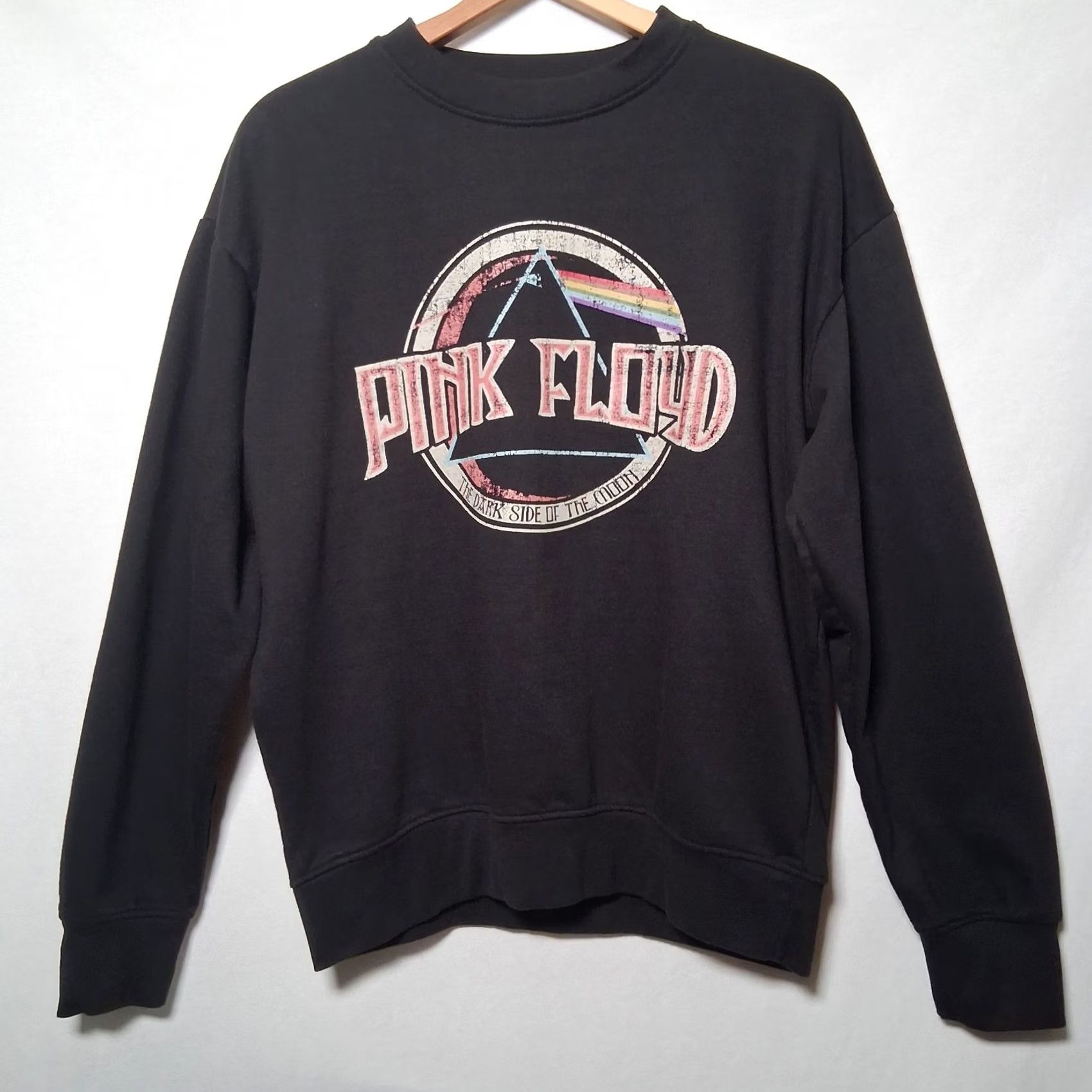 Vintage Life Clothing Co Pink Floyd Sweatshirt Crewneck L Black Graphic Band Music Dark Side of the Moon Mens Pullover Long Sleeve Regular Fit Size US L / EU 52-54 / 3 - 2 Thumbnail