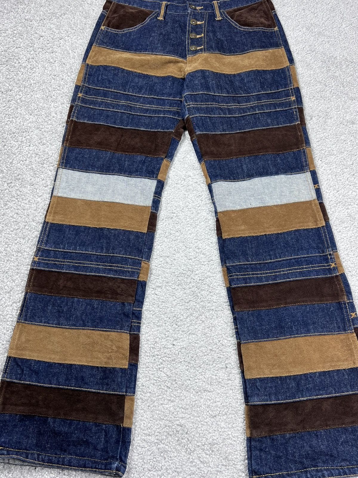 Hysteric Glamour Hysteric Glamour Type Kinky Hagi Patchwork Flare Jeans Size US 30 / EU 46 - 7 Thumbnail