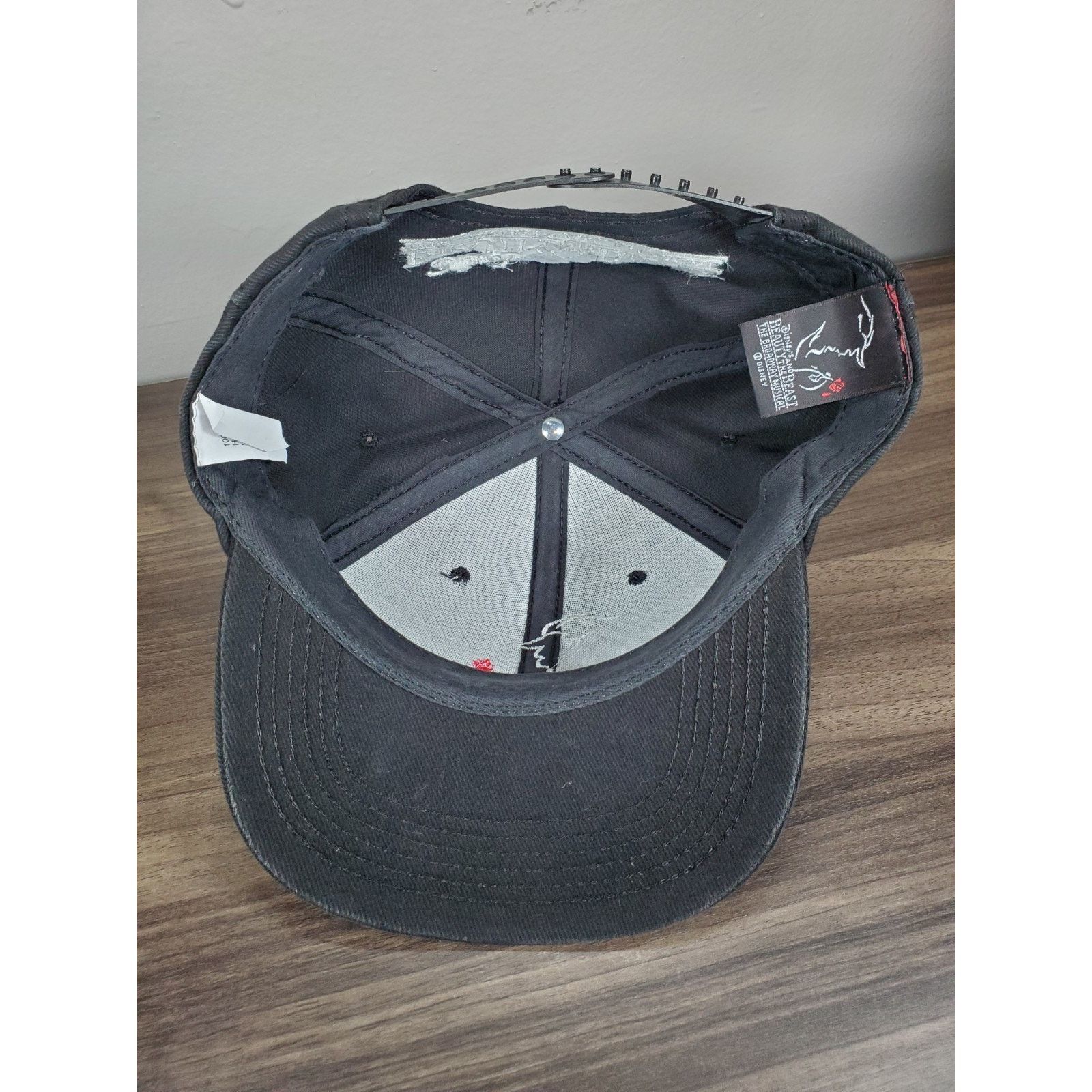 Disney × Vintage Beauty And Beast Broadway Musical Hat Cap Black Disney Adult Size ONE SIZE - 8 Thumbnail