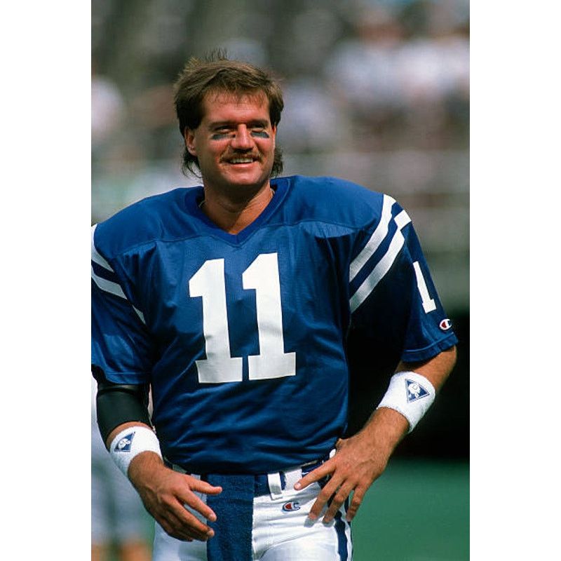 Jeff GEORGE Indianapolis Colts 90s authentic jersey 42 vtg