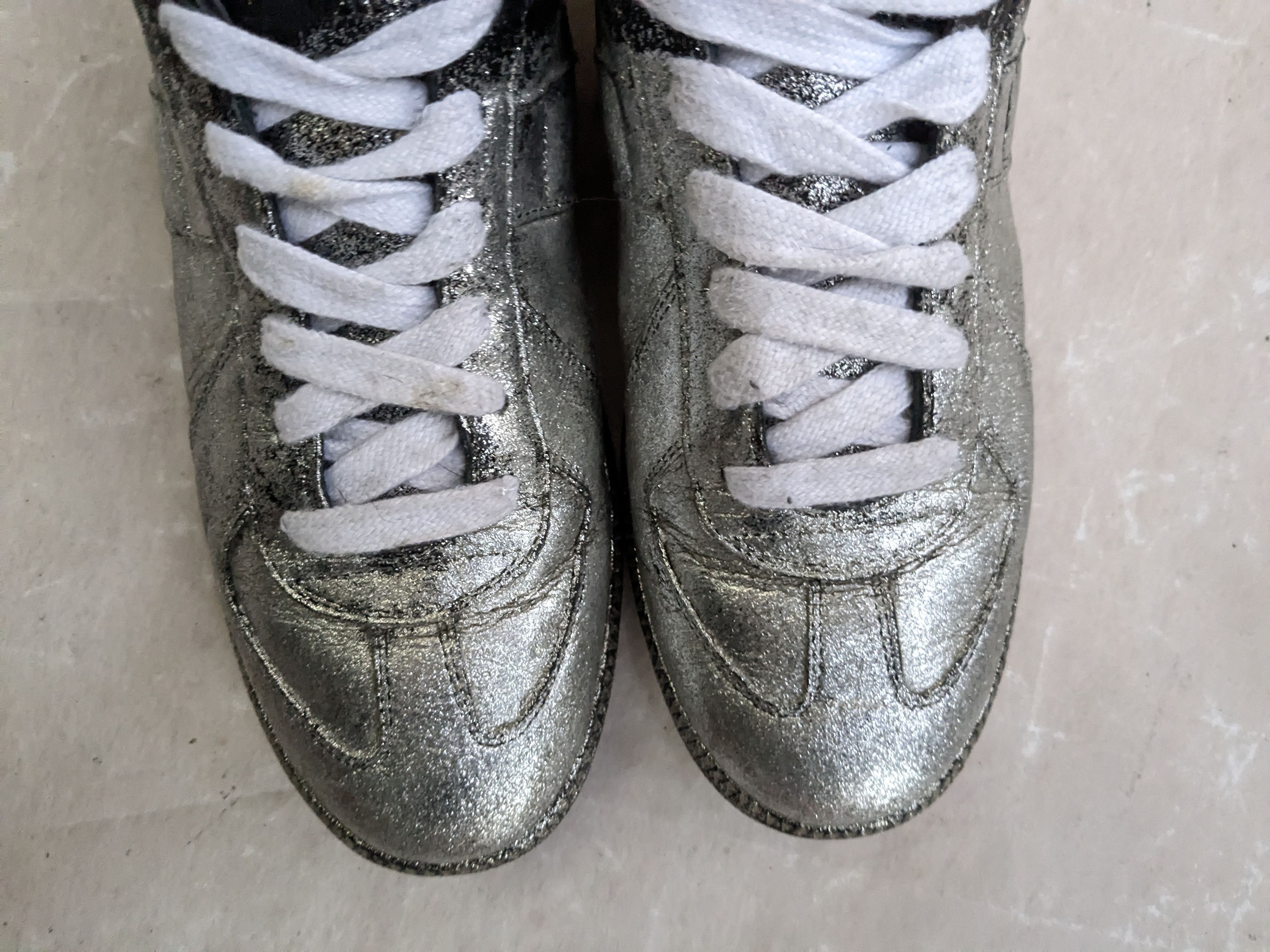 Maison Margiela Maison Margiela Replica GAT Black Silver 8 41 Leather Size US 8 / EU 41 - 3 Thumbnail