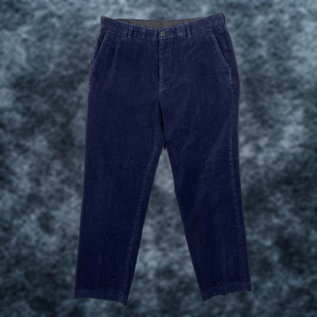 Brooks Brothers Brooks Brothers 346 Mens Corduroy Pants Blue 38/32 Casual Dress Pants Casual Mens (Blue) Size US 38 / EU 54 - 1 Thumbnail