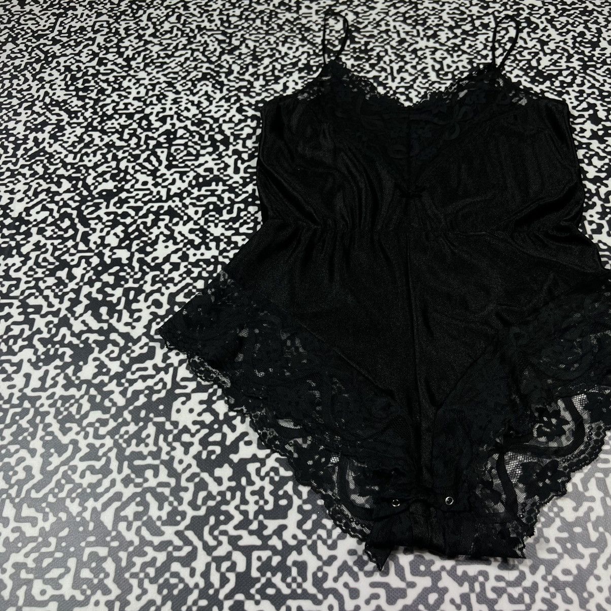 Vintage Vintage 90s Sexy Mesh Bodysuit Retro Sleepwear Nightie Style Size M / US 6-8 / IT 42-44 - 8 Thumbnail