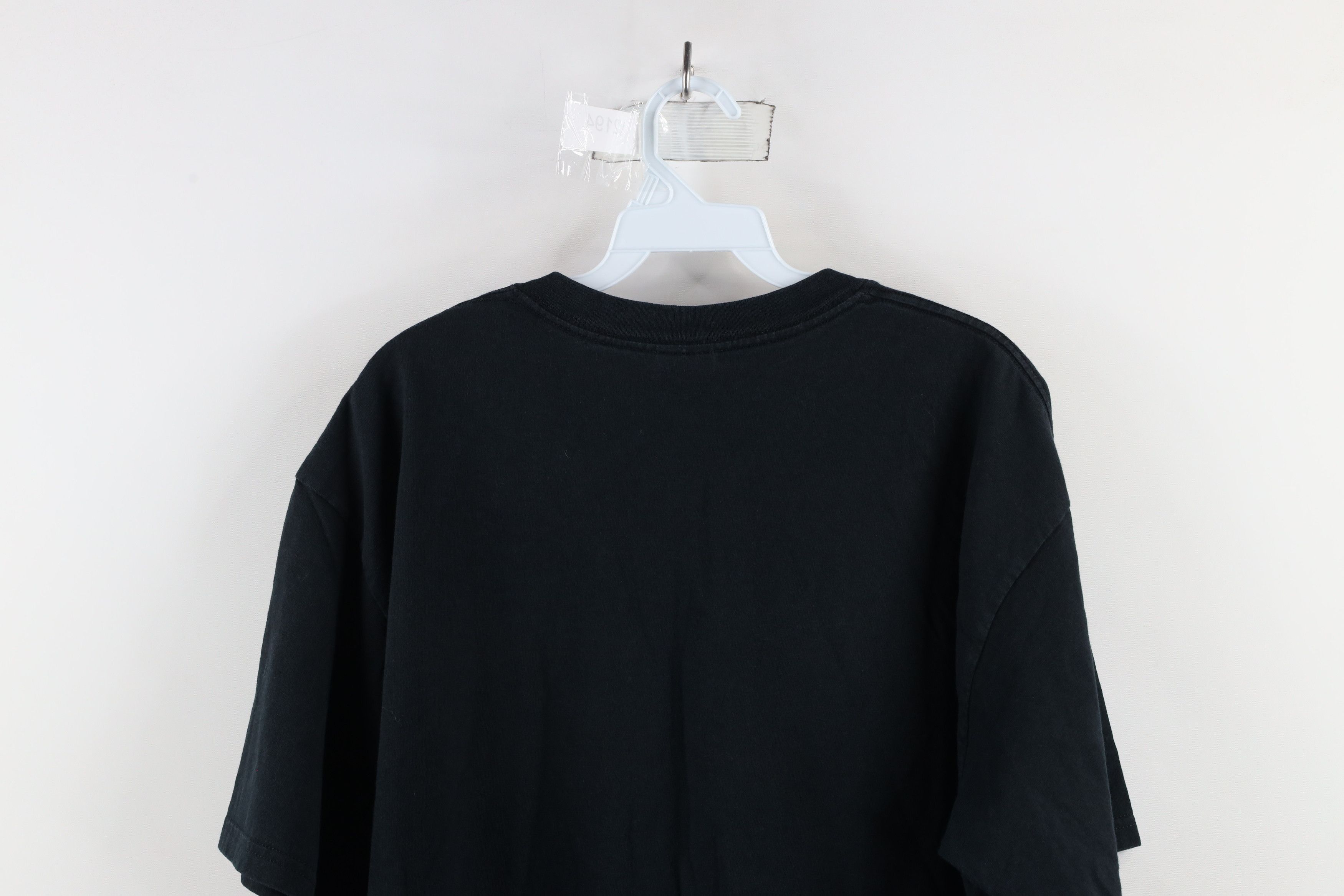 Vintage Vintage 90s Streetwear Heavyweight Cotton T-Shirt Black Size US L / EU 52-54 / 3 - 7 Thumbnail