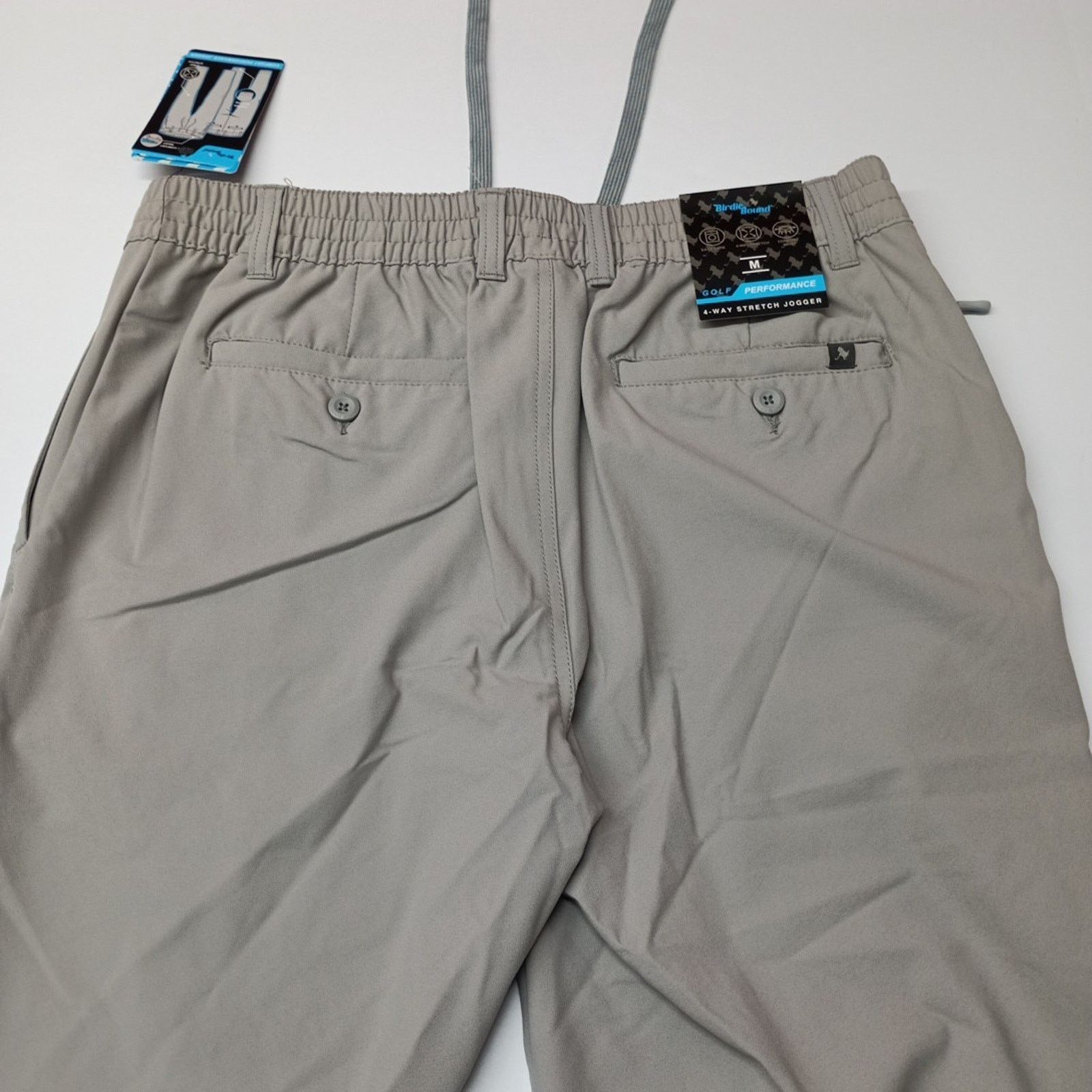 Other Birdie Bound Performance Golf Joggers Men's M Gray Stretch Size US 31 - 12 Thumbnail