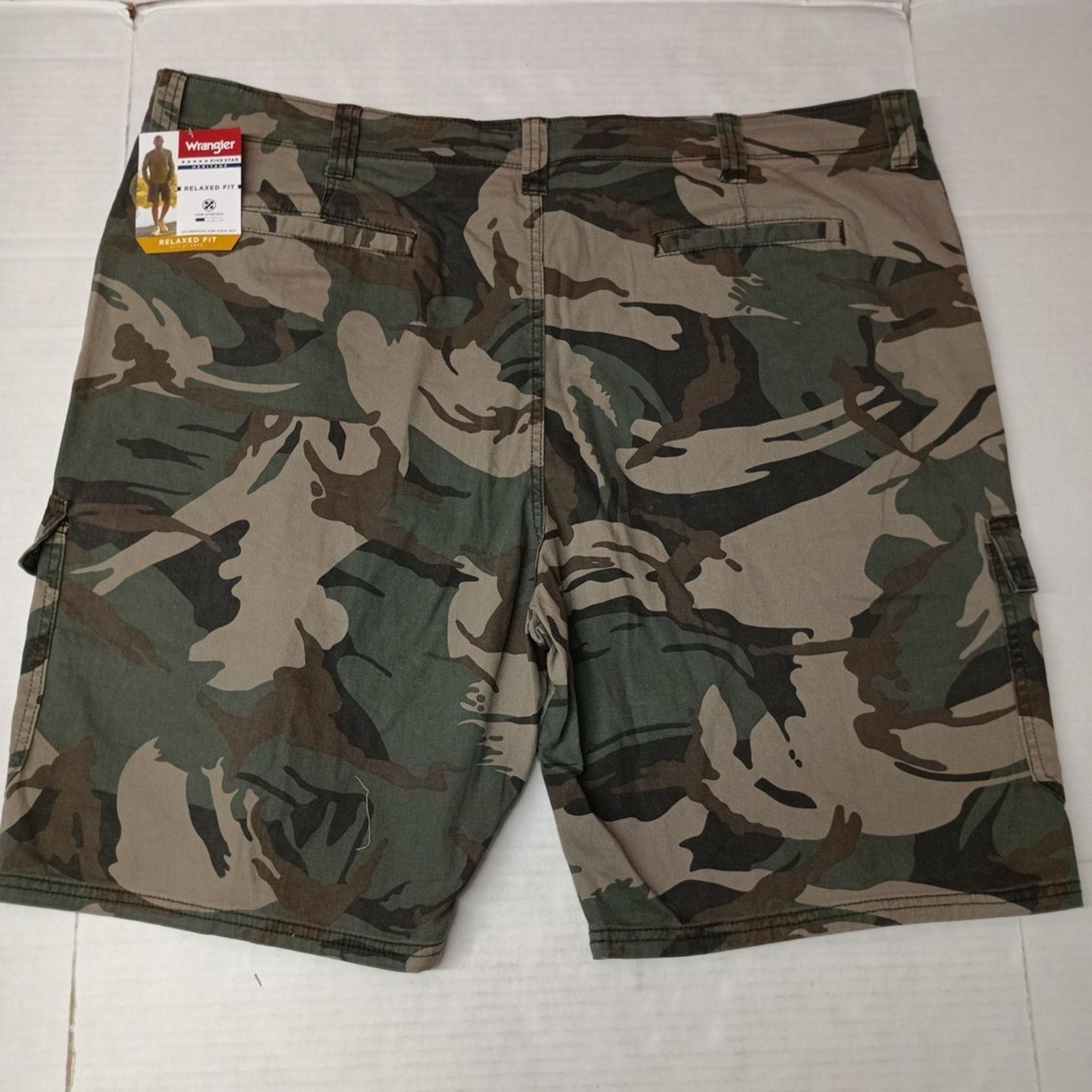 Wrangler Wrangler Cargo Shorts Men's 46 Camo 10" Inseam Relaxed Fit Size US 44 / EU 60 - 4 Thumbnail