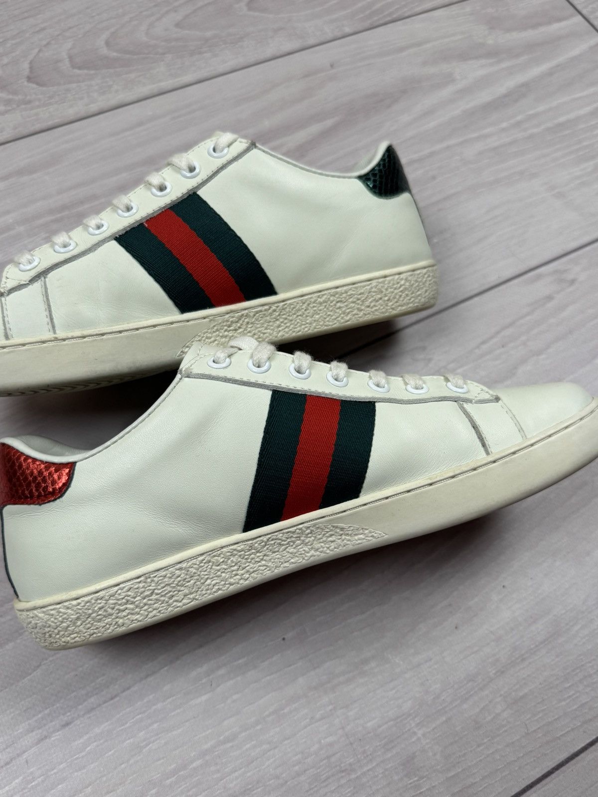 Gucci Gucci Arrow Ace Embroidered Sneakers 37 sz Size US 6.5 / IT 36.5 - 7 Thumbnail