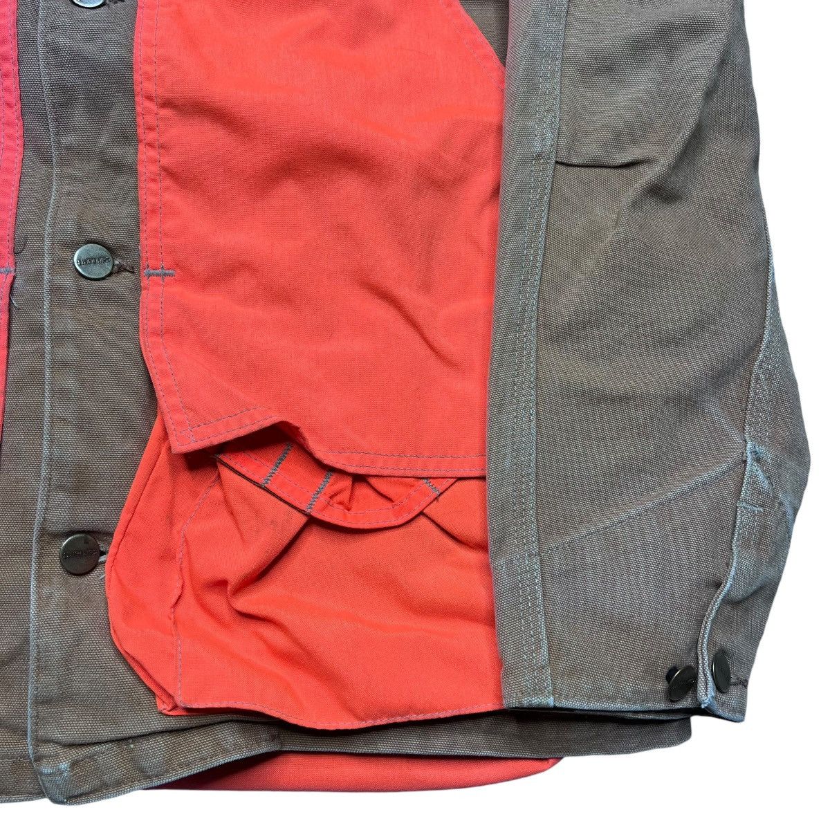 Carhartt × Vintage Vintage 1990s Carhartt Orange Duck Hunting Chore Jacket Size US M / EU 48-50 / 2 - 11 Thumbnail