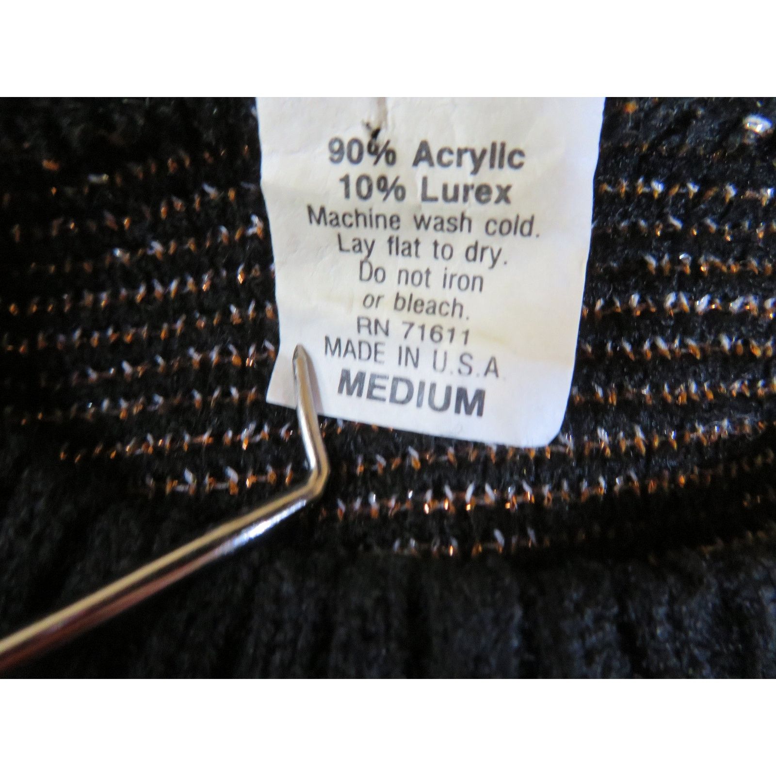 Other Sparkly Starburst Sweater: Dana Scott Black, Sz M, 1980s Size M / US 6-8 / IT 42-44 - 5 Thumbnail