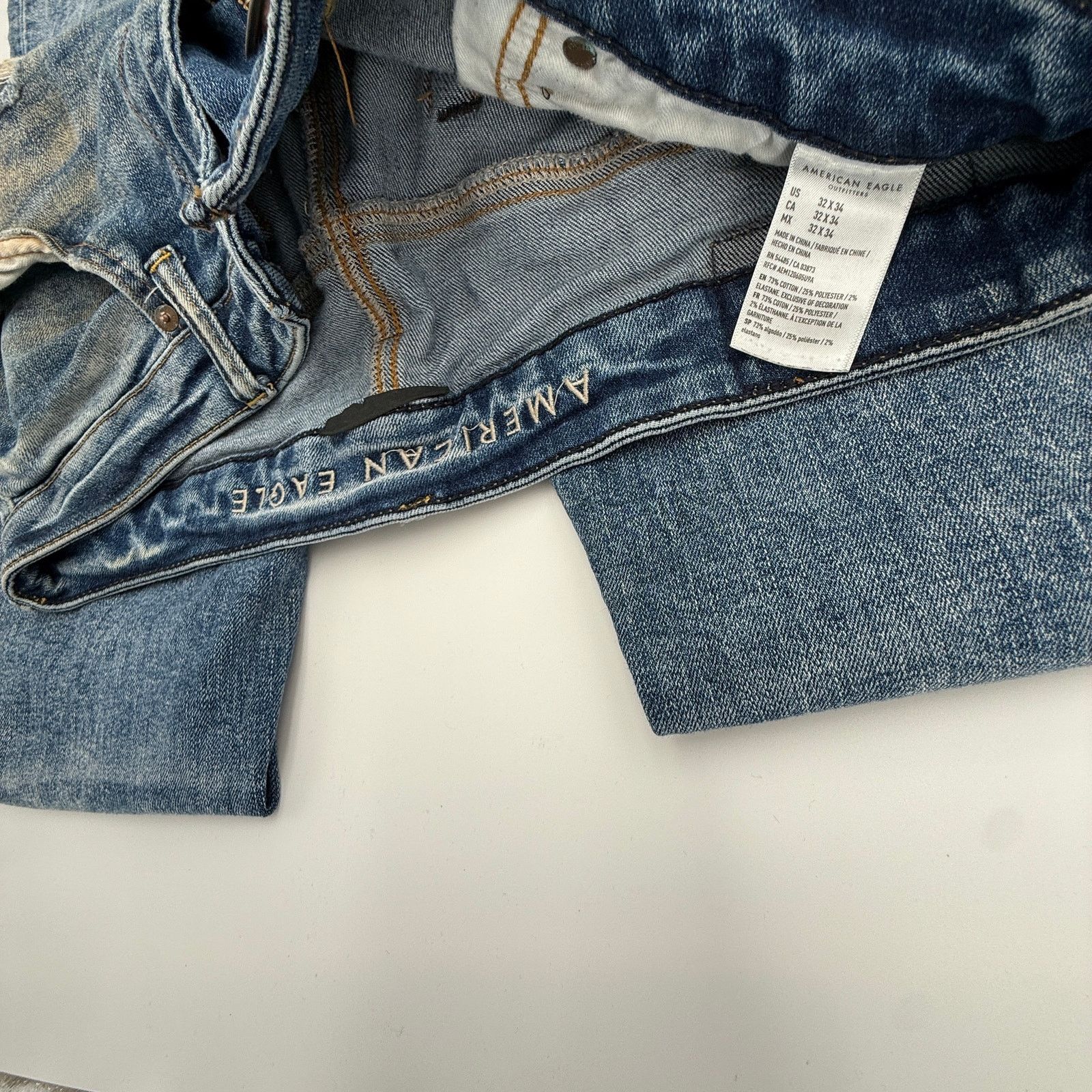 American Eagle Outfitters American Eagle Next Level Flex Skinny Distressed Jeans Size 32" / US 10 / IT 46 - 4 Thumbnail