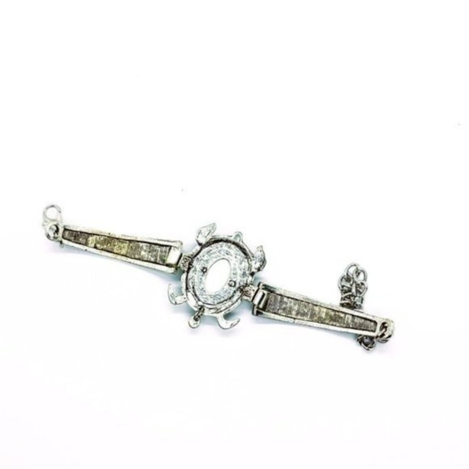 Other Boho Sea Turtle Rhinestone Silver-Tone Bracelet NWT Size ONE SIZE - 2 Thumbnail