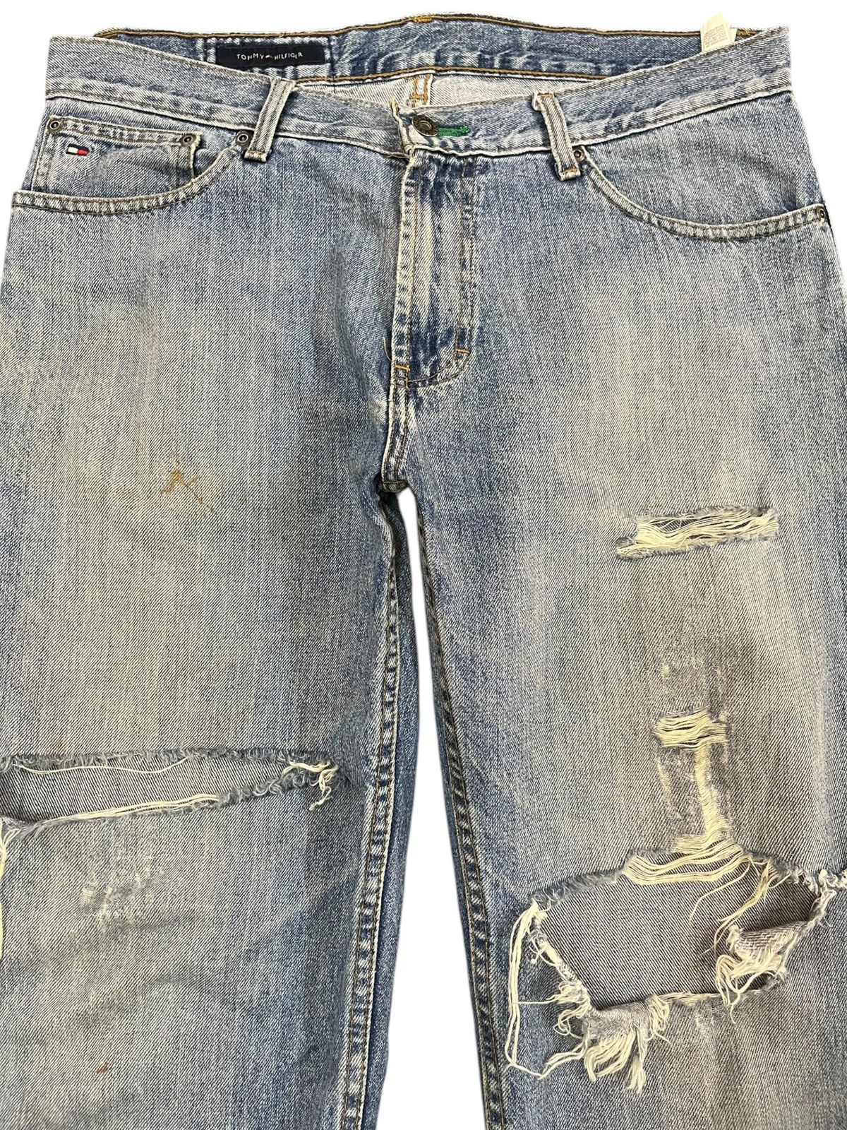 Tommy Hilfiger Vintage Tommy Hilfigier Faded Distressed Denim Size US 36 / EU 52 - 2 Thumbnail