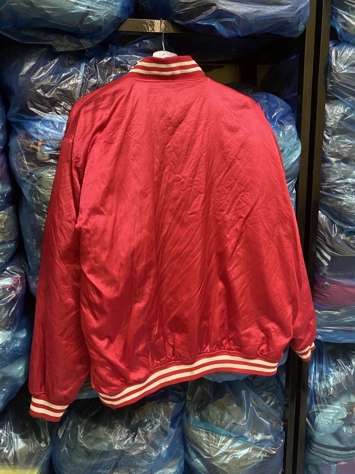 Vintage VINTAGE SATIN ZIPPER BOMBER JACKET Size US L / EU 52-54 / 3 - 11 Thumbnail
