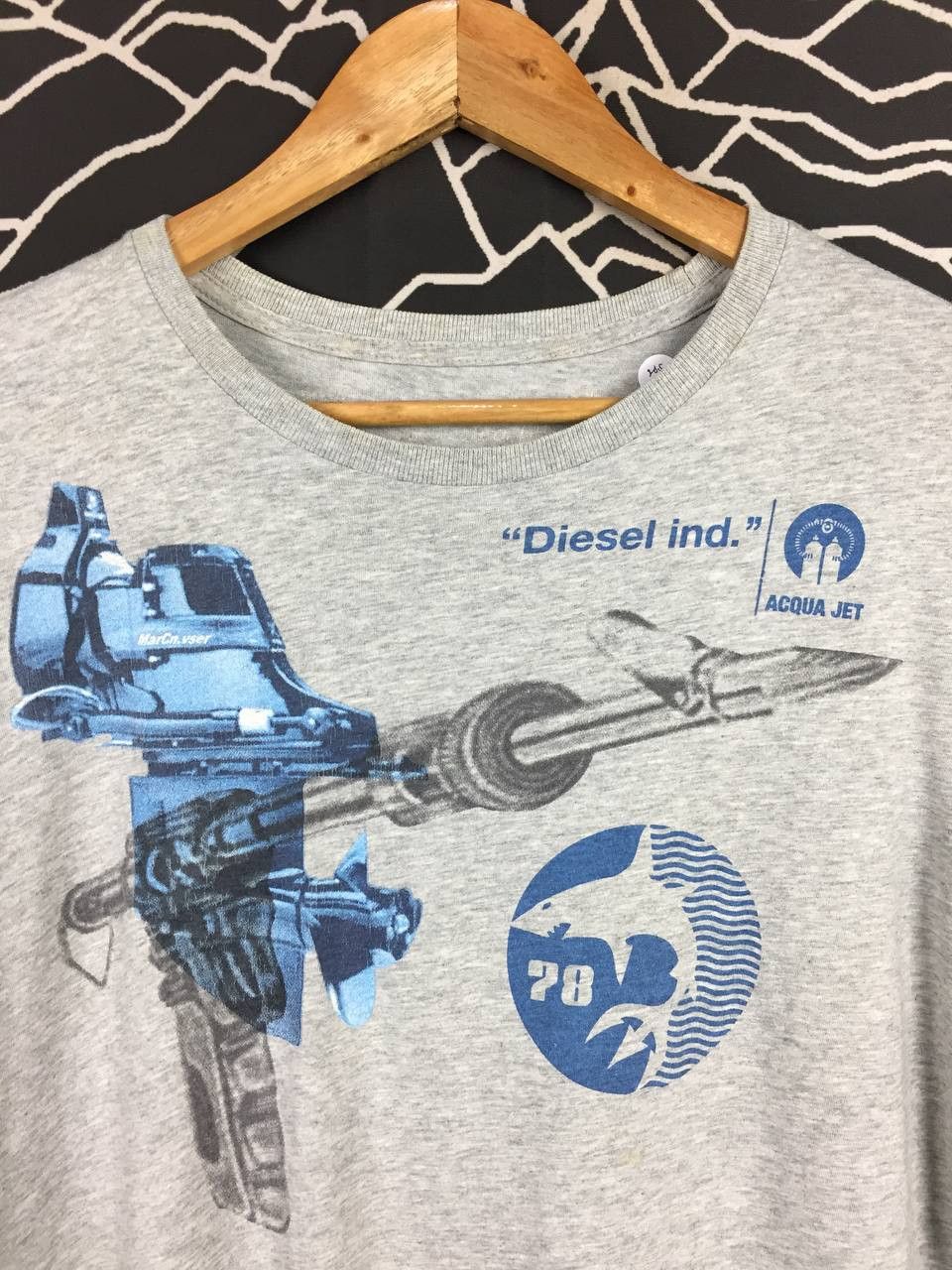Diesel DIESEL Industrial Water Storm Acqua Jet Graphic Tee Size US M / EU 48-50 / 2 - 3 Thumbnail