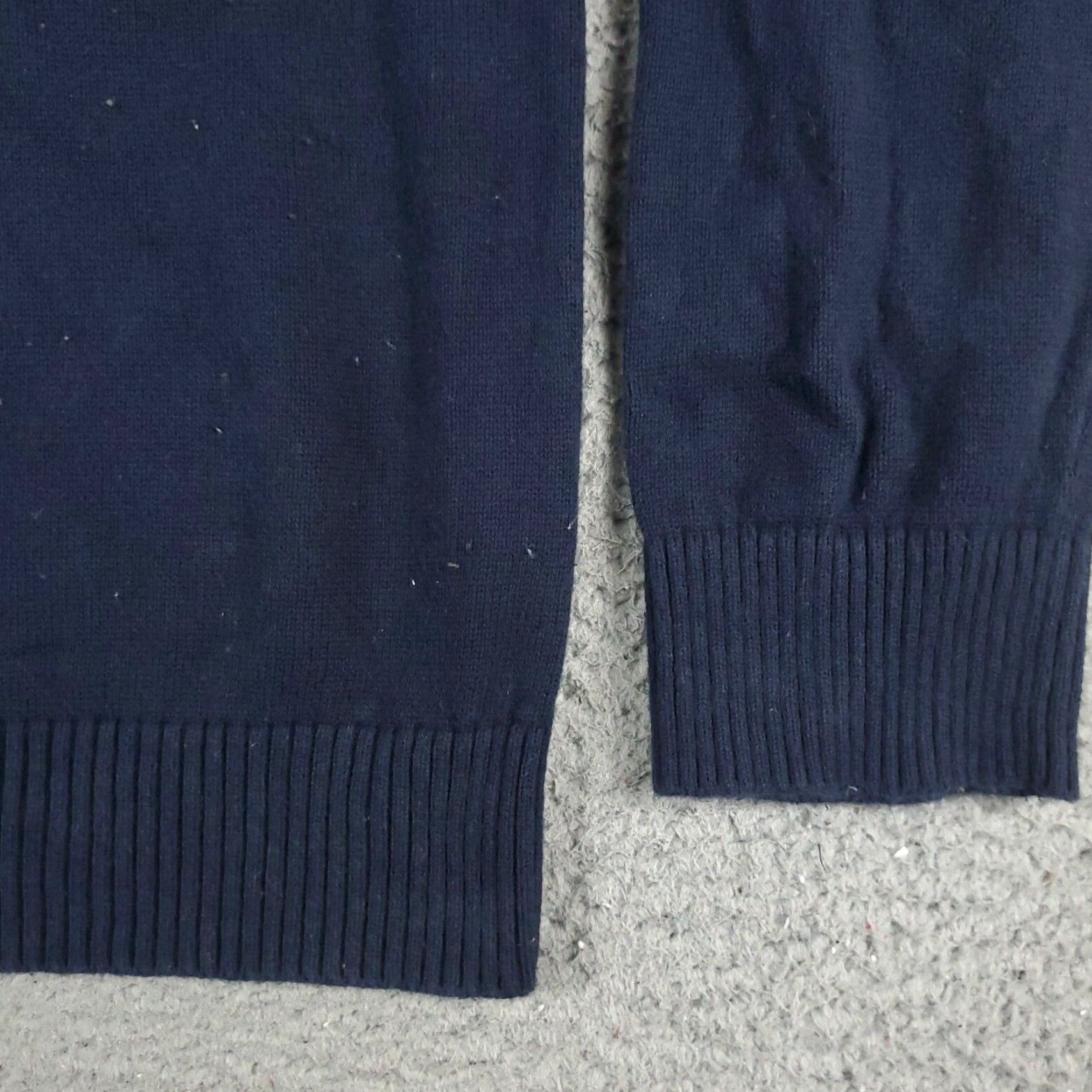 Nautica Nautica Mens Large Blue 1/4 Zip Up Pullover Sweater Casual Knit Top Long Sleeve Size US L / EU 52-54 / 3 - 4 Thumbnail