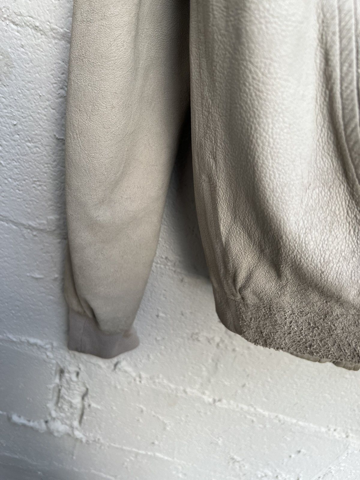 Rick Owens SS12 Rick Owens Blistered Leather High Neck Intarsia Jacket Size US L / EU 52-54 / 3 - 11 Thumbnail