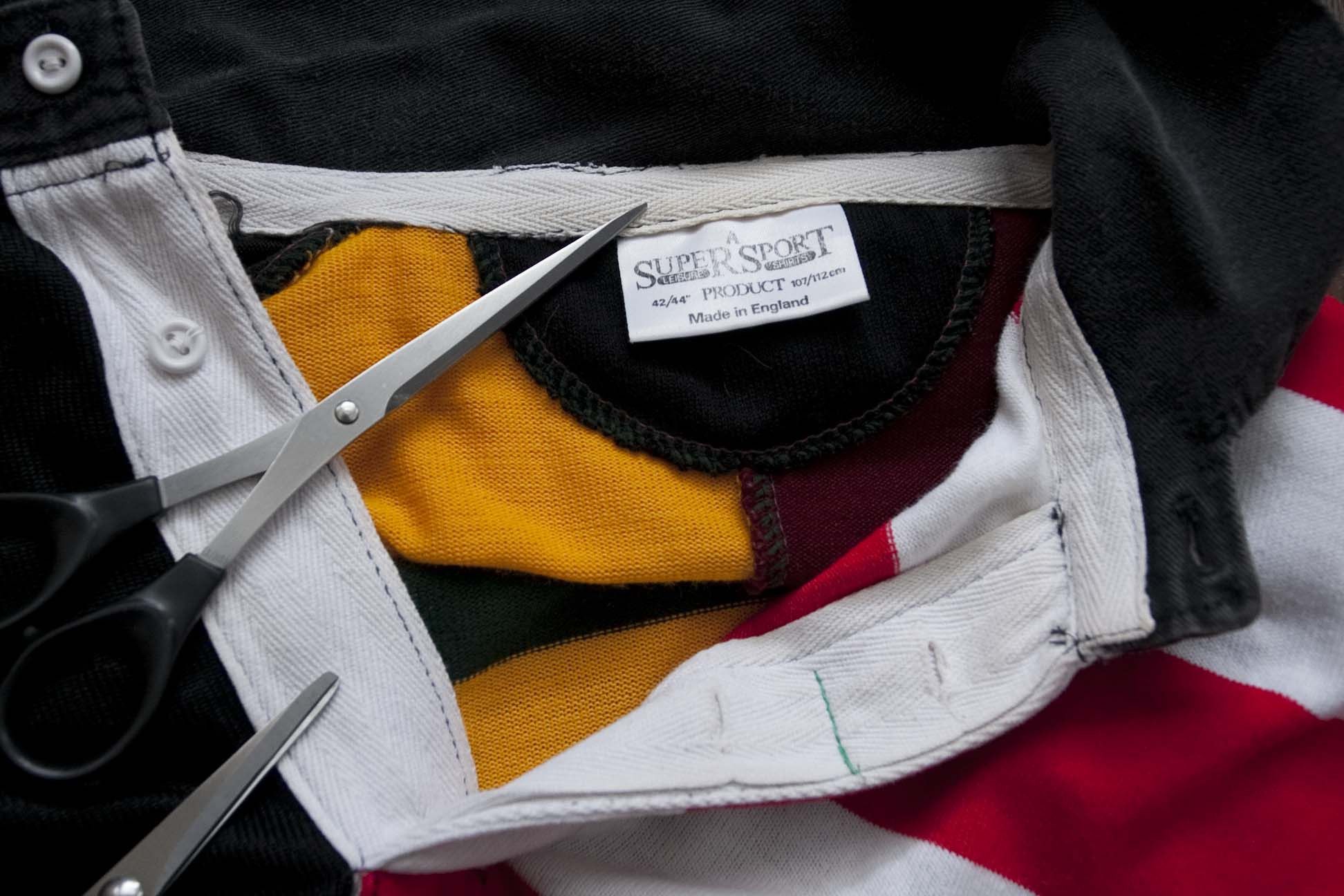Vintage Rugby Polo Long Sleeve Stripe Vintage Made England Size XL Size US L / EU 52-54 / 3 - 6 Thumbnail