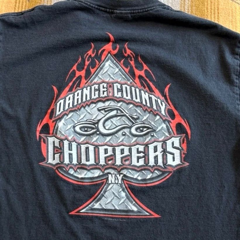 Doublet VINTAGE Orange County Choppers T-Shirt Large Biker Grunge Y2K Black Size US L / EU 52-54 / 3 - 5 Thumbnail