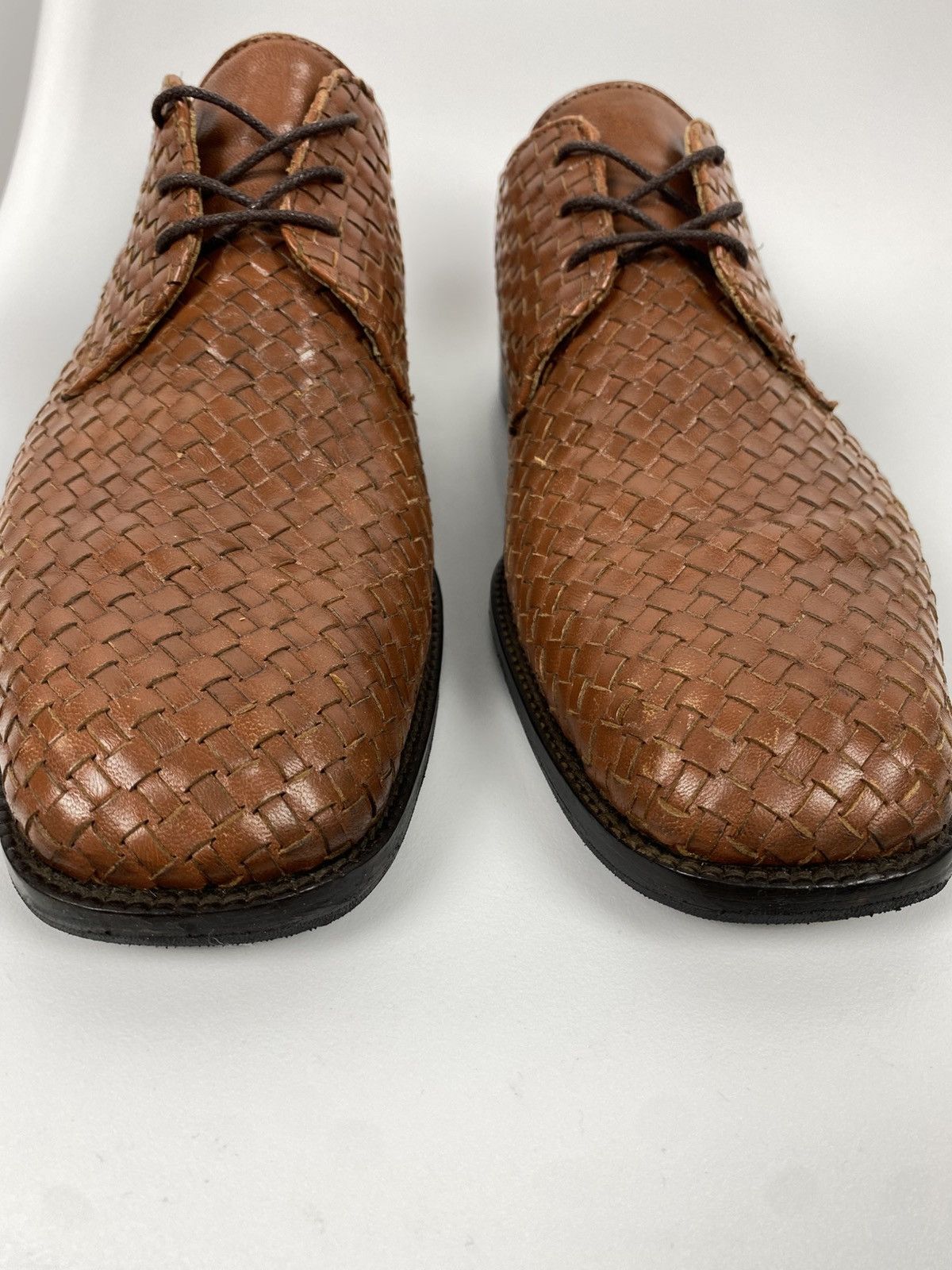 Other Gran Ducato Italy Woven Derby Shoes Genuine Leather size 46 Size US 12 / EU 45 - 5 Thumbnail
