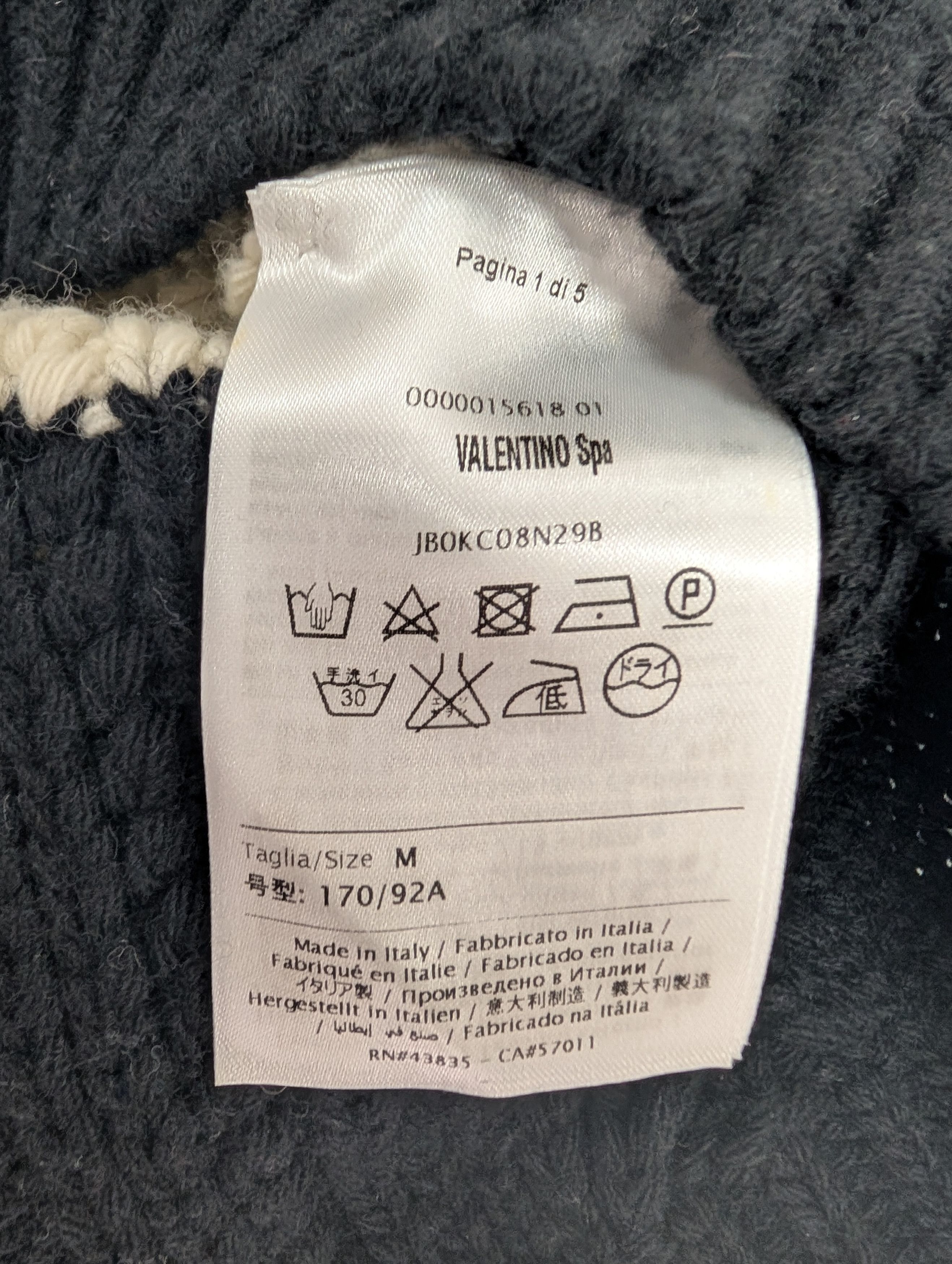 Valentino Valentino Black And White Wool And Cashmere Pullover Size M / US 6-8 / IT 42-44 - 5 Thumbnail