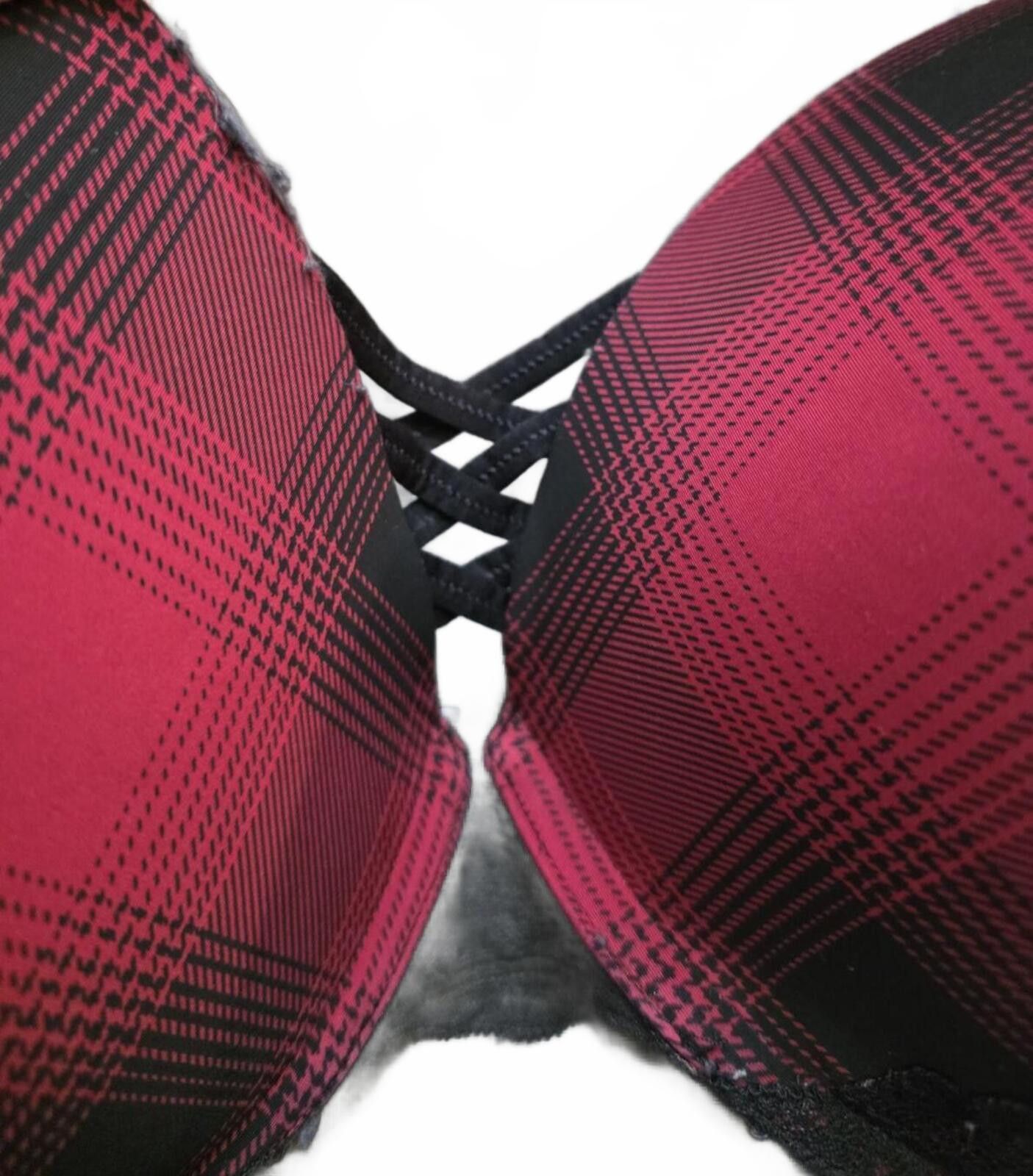Other Torrid Curve Xo Red & Black Plaid Lace Push Up Bra Size 48DD Size ONE SIZE - 8 Thumbnail