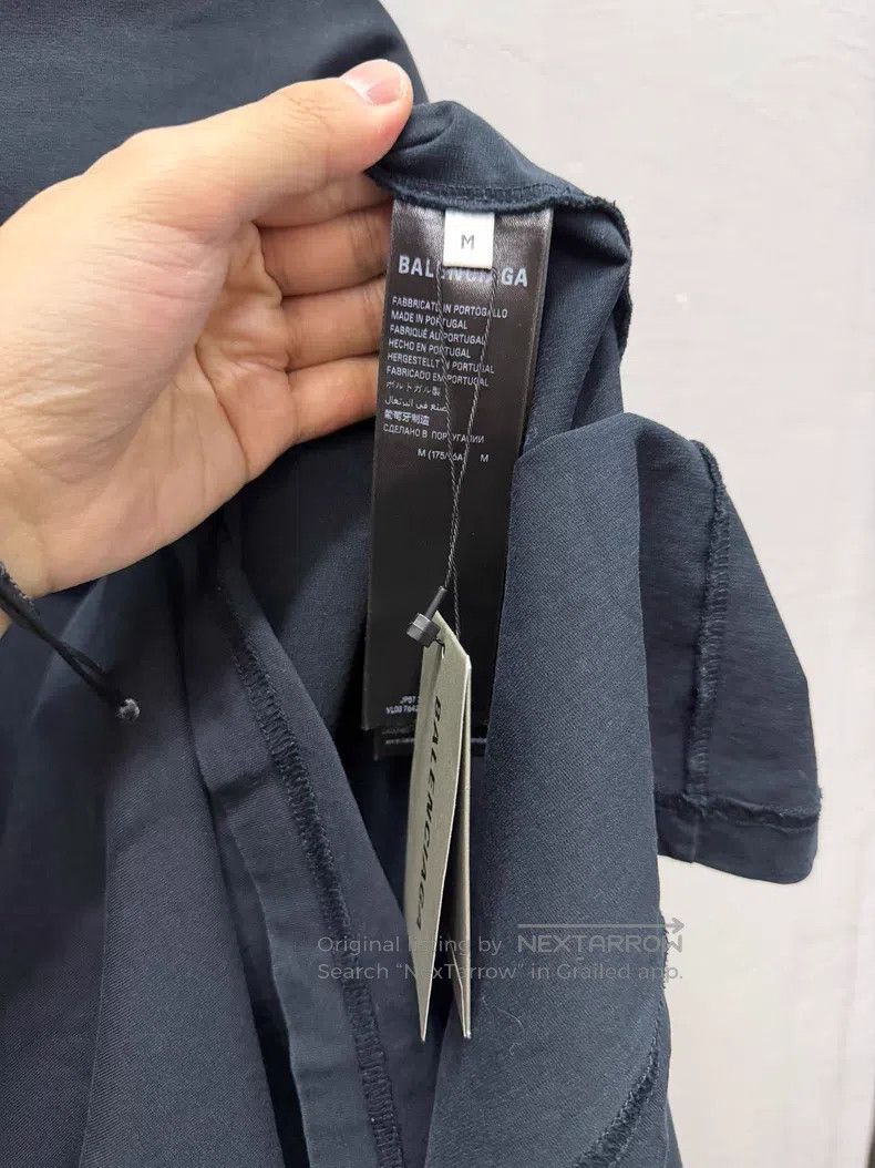 Balenciaga Balenciaga Black tape letter short-sleeve T-shirt Size US M / EU 48-50 / 2 - 5 Thumbnail