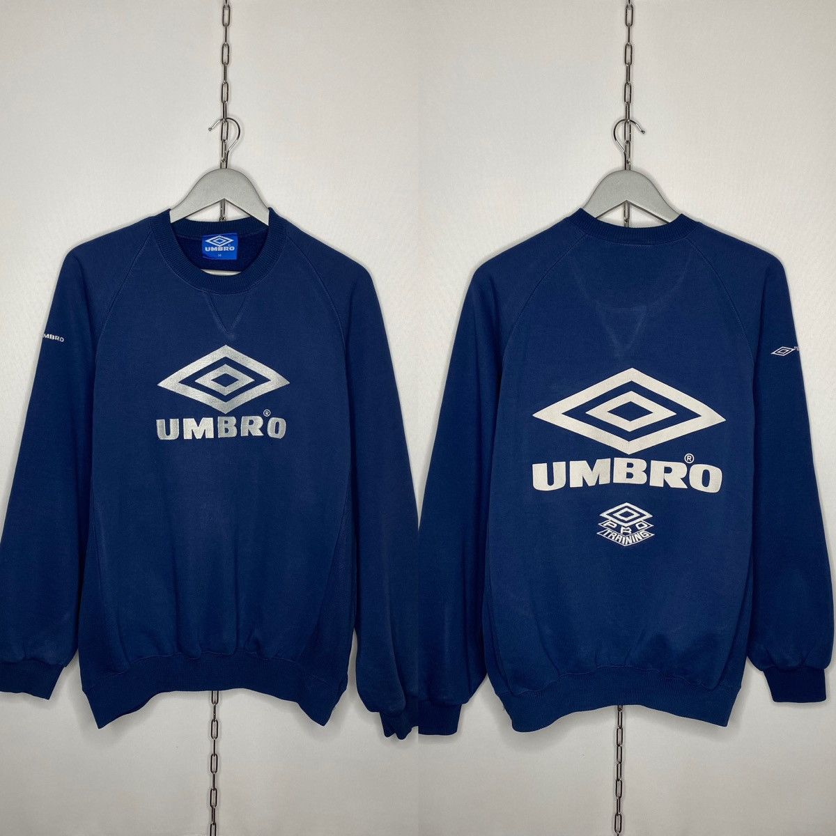 Streetwear Umbro Vintage Rare Vintage 90s Umbro Pro Training Sweatshirt Big Logo Y2K Grailed