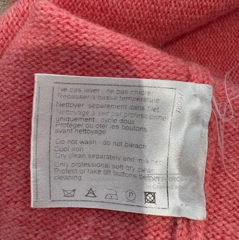 Chanel Chanel Pink Cashmere Long Sleeve Cardigan . Size M / US 6-8 / IT 42-44 - 6 Thumbnail