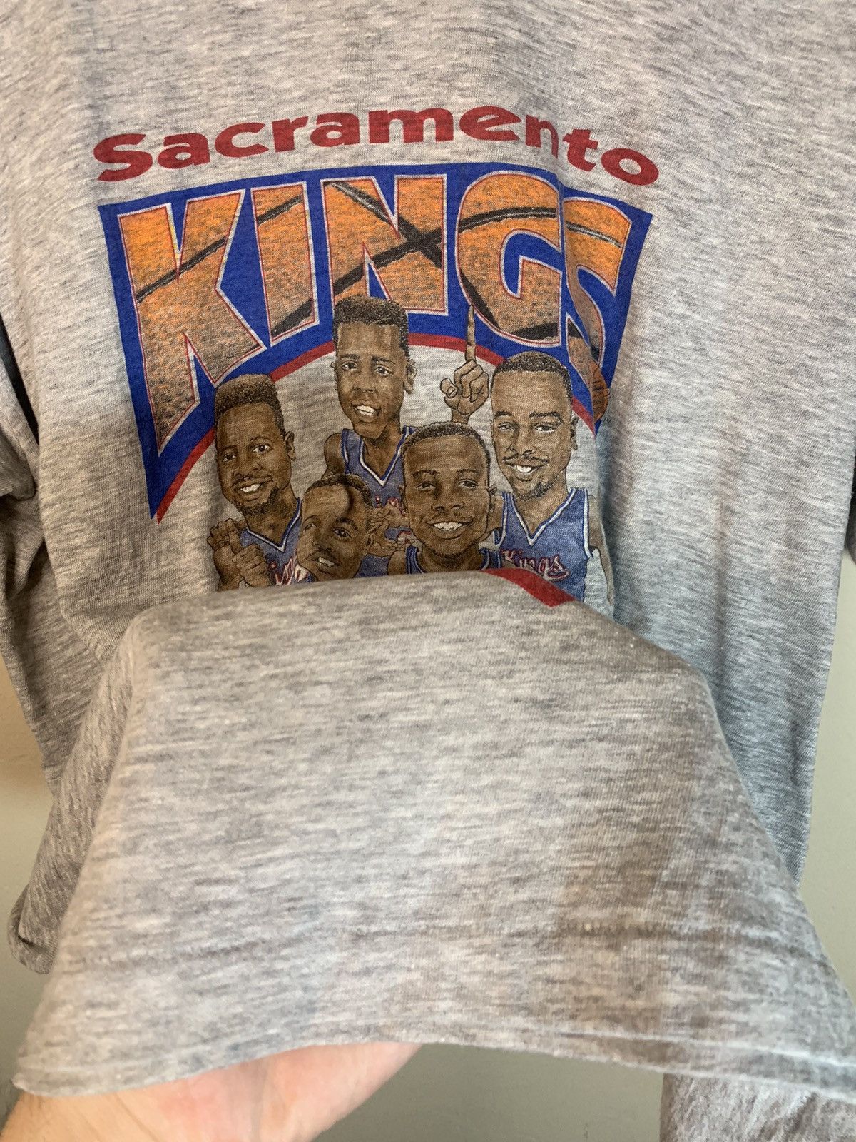 NBA × Salem Sportswear × Vintage *RARE* Vintage 1980s Sacramento Kings Salem NBA T-Shirt Size US XL / EU 56 / 4 - 7 Thumbnail