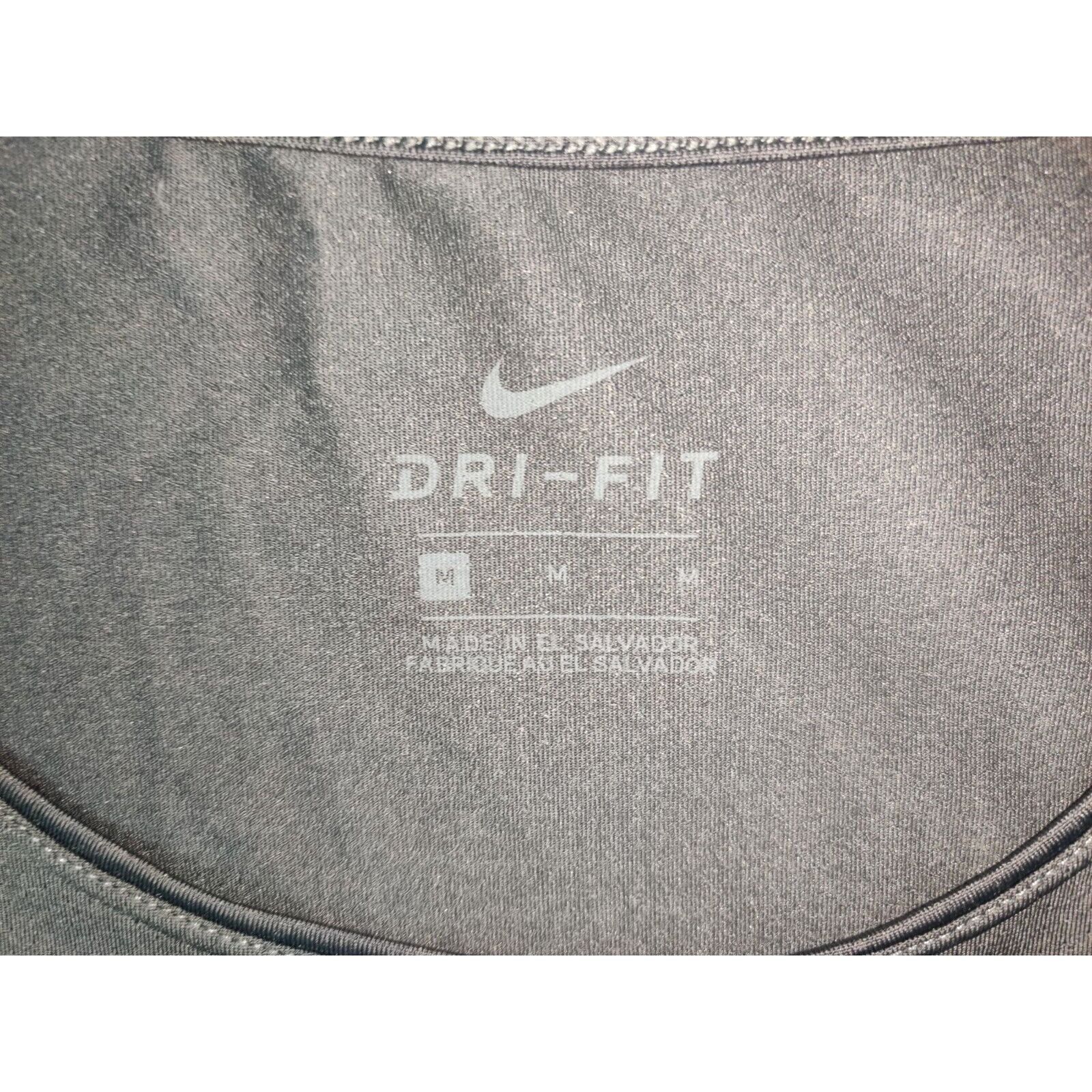Nike Nike Shirt Adult Mens Medium Solid Dark Gray Black Swoosh Size US M / EU 48-50 / 2 - 5 Thumbnail