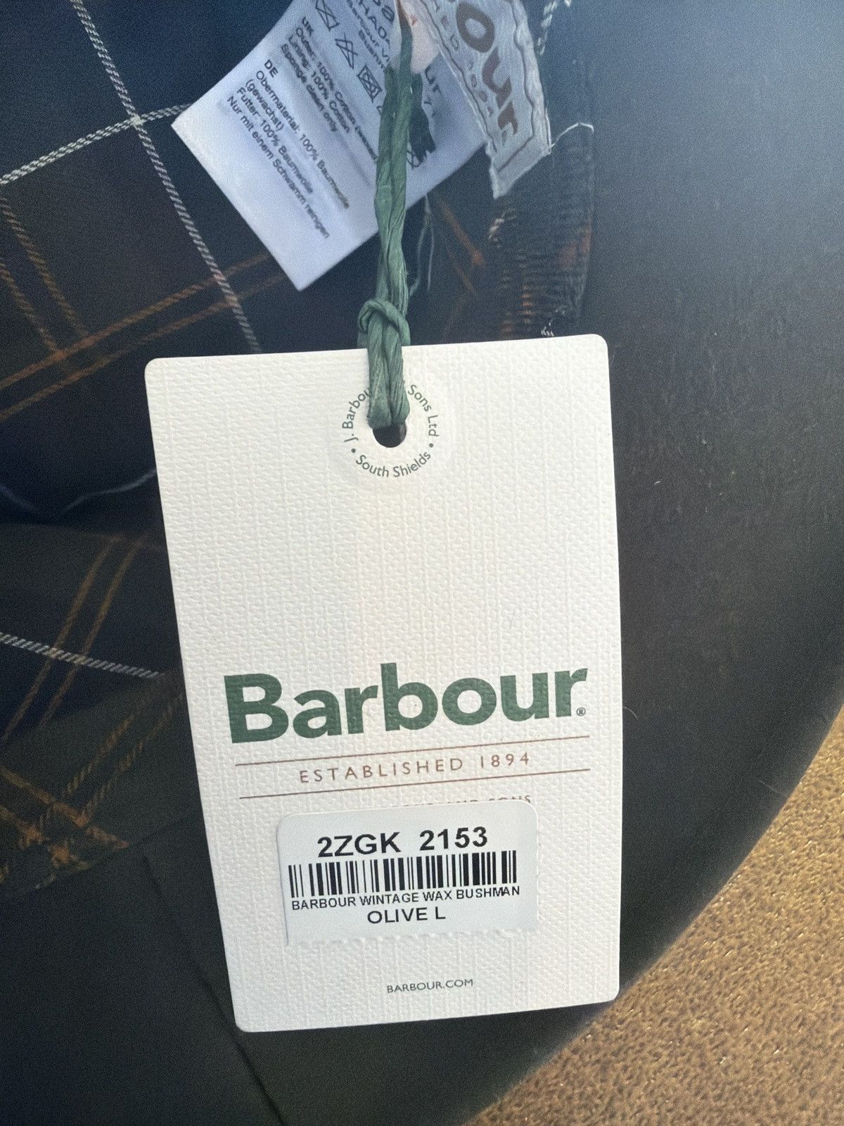 Barbour Barbour Wax Bushman Size L Size ONE SIZE - 3 Thumbnail
