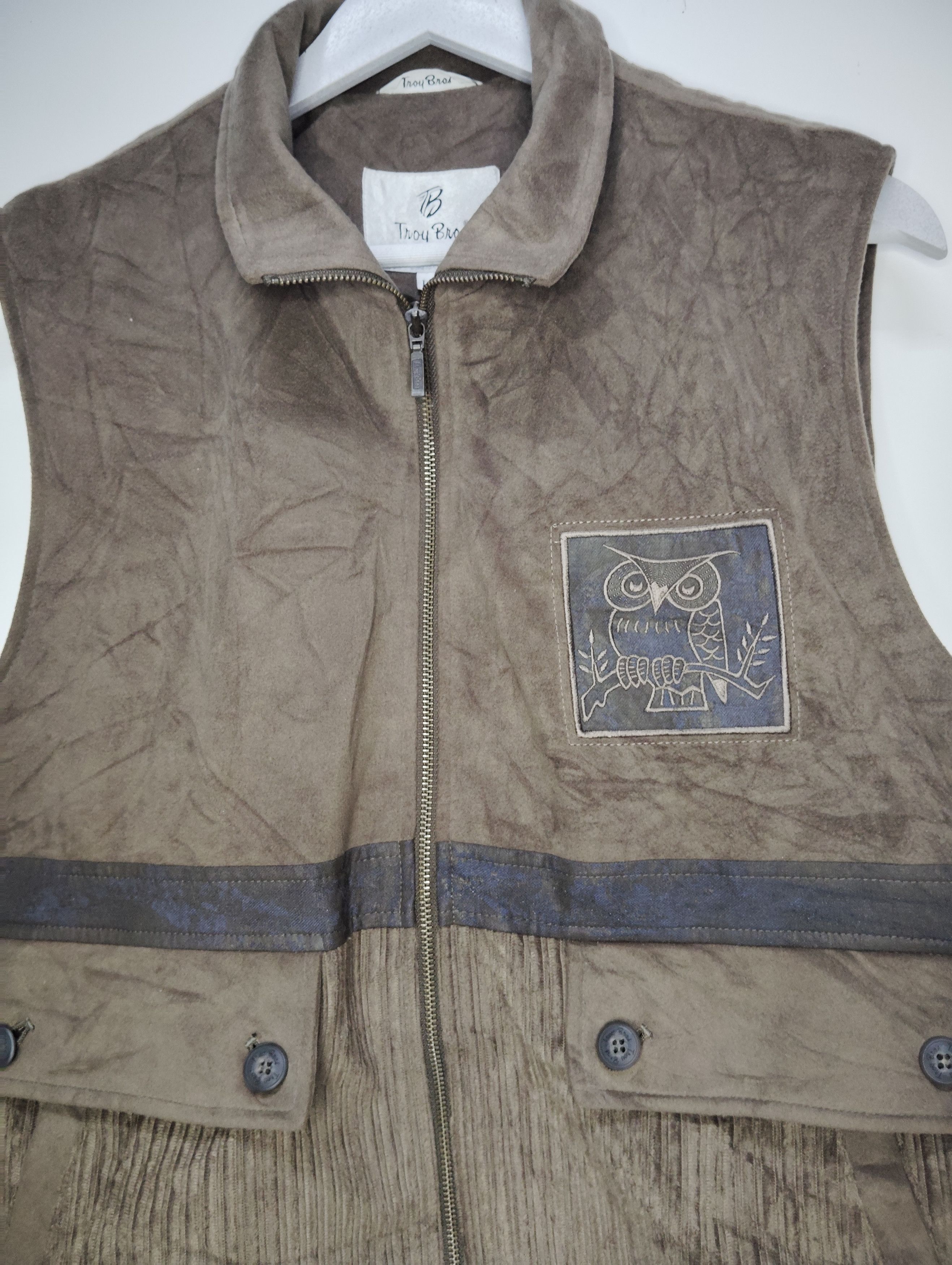 Japanese Brand × Vintage Troy Bros Suede Vest Size US M / EU 48-50 / 2 - 2 Thumbnail