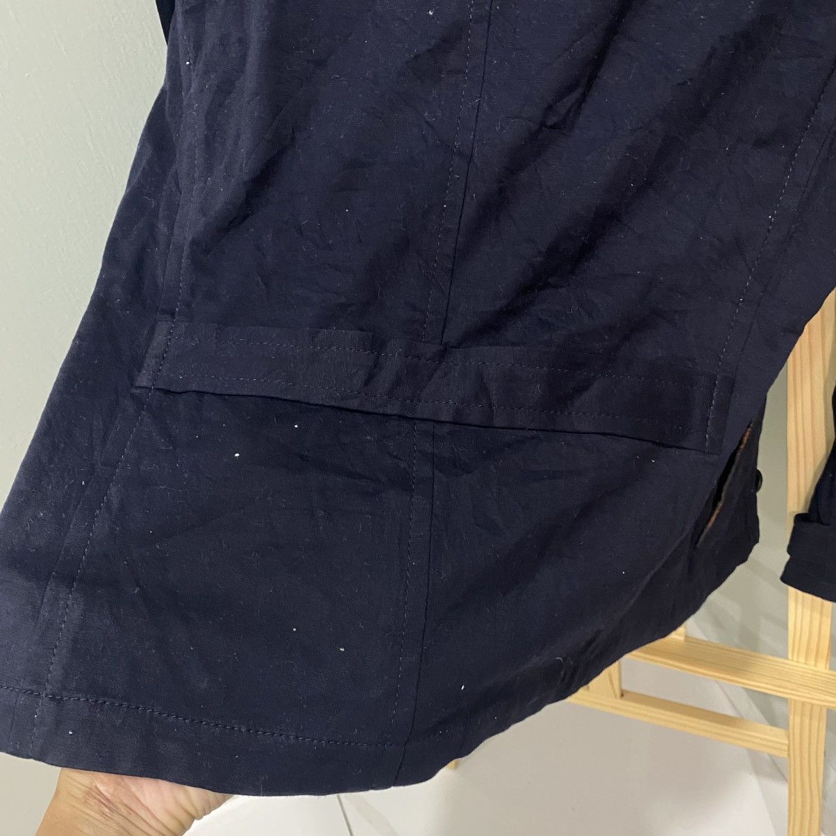 PPFM Navy Double-Breasted Cropped Peacoat Jacket Size US S / EU 44-46 / 1 - 10 Thumbnail
