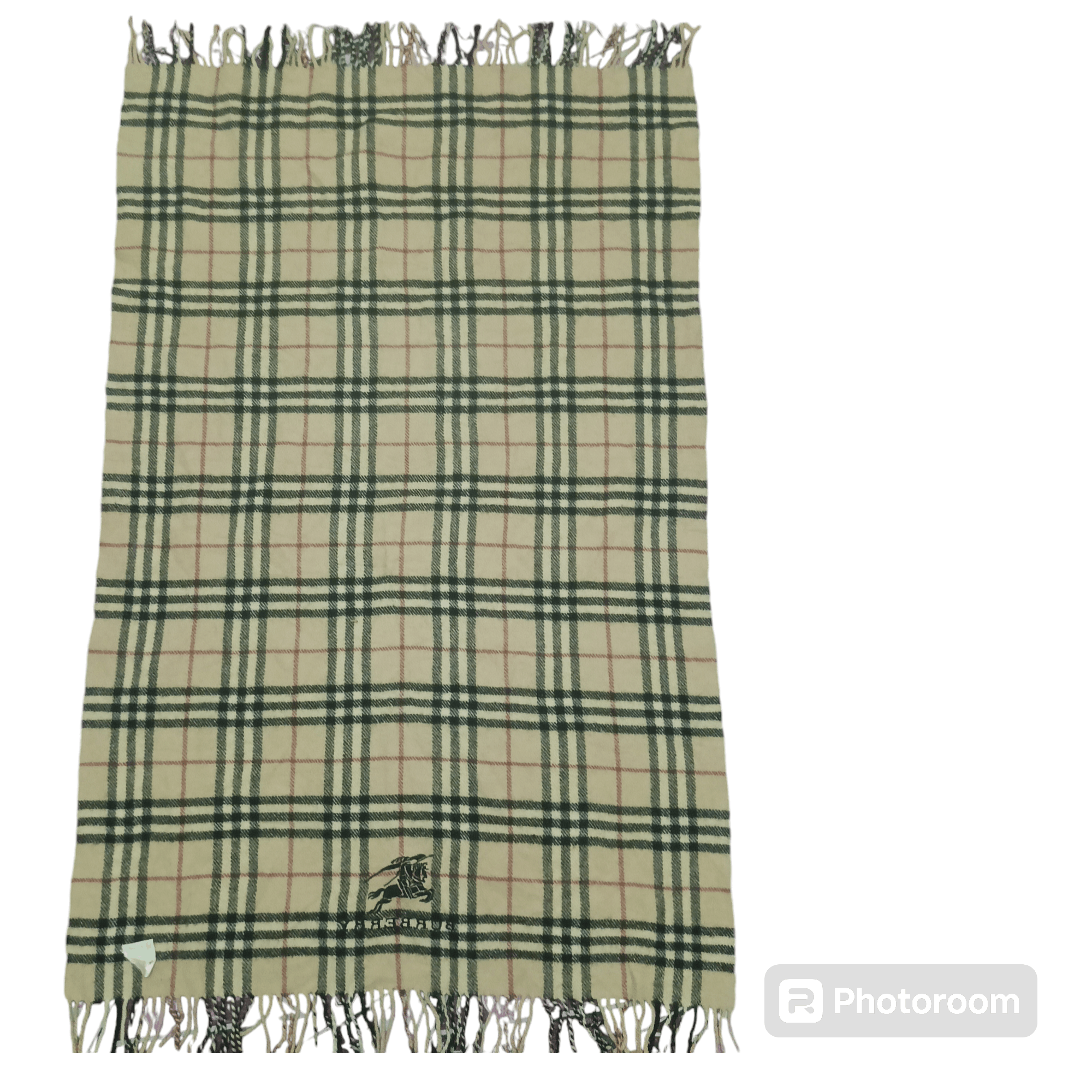 Burberry Burberry Nova Check Cashmere Big Table Desk Size ONE SIZE - 8 Thumbnail