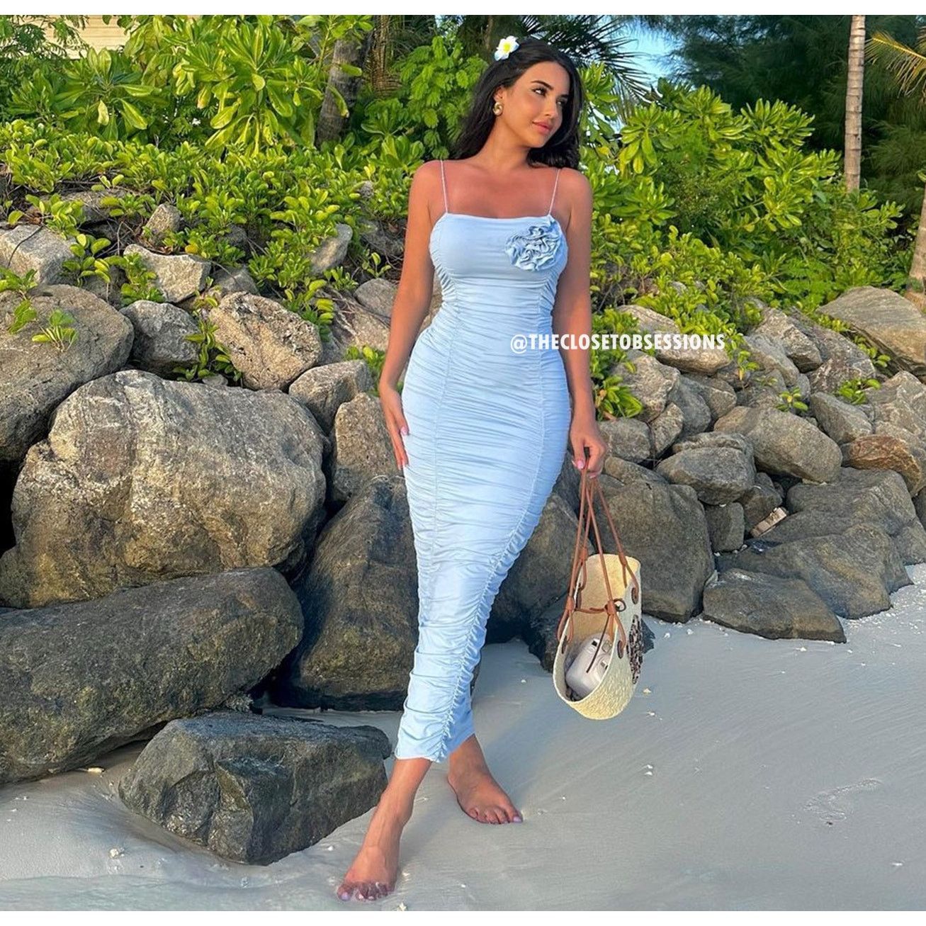 Zara ZARA BLOGGER FAVE!!! Fitted Midi Dress NWT Size L / US 10 / IT 46 - 2 Thumbnail
